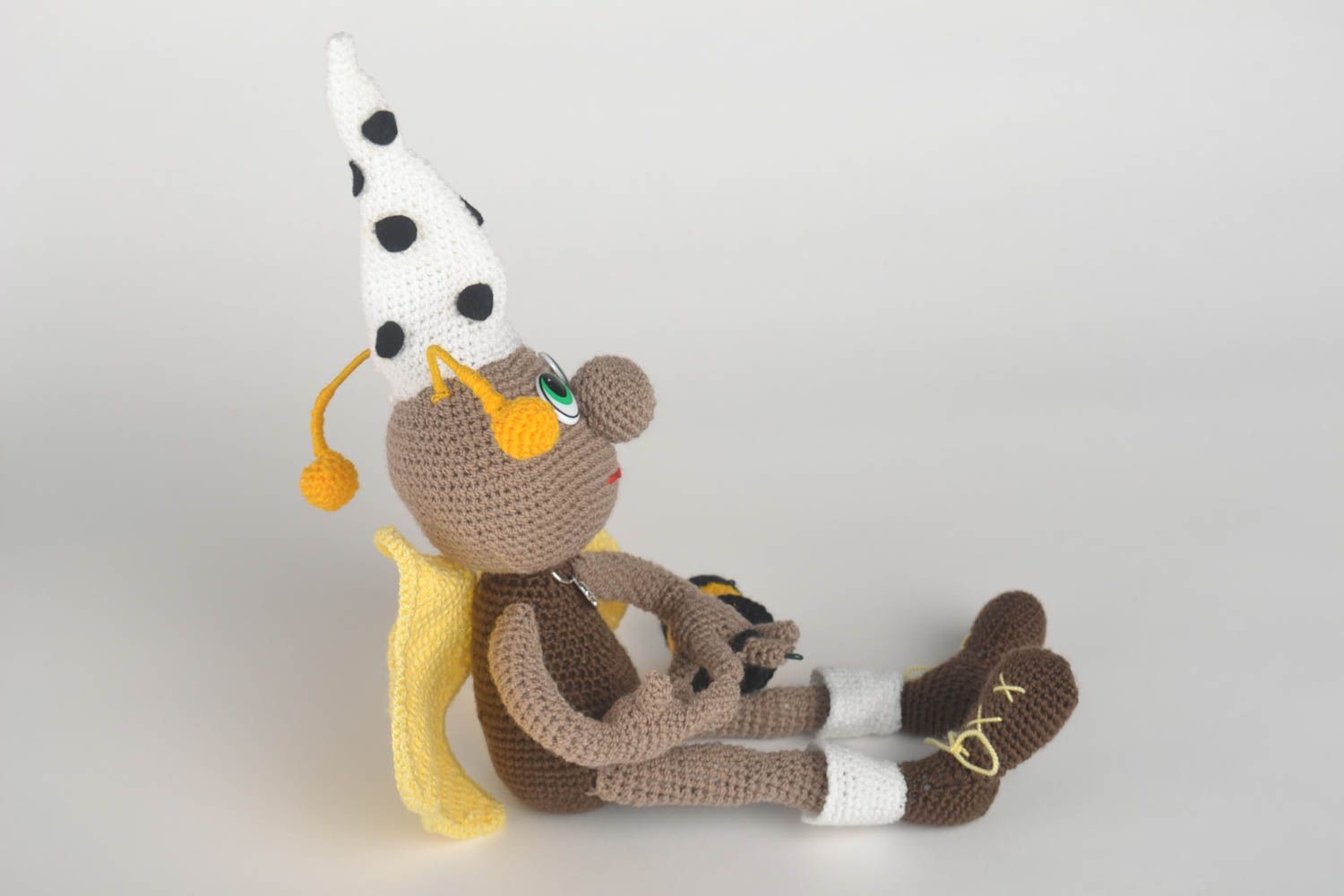 Peluche animal faite main Jouet tricot original Cadeau enfant Grillon amusant photo 5