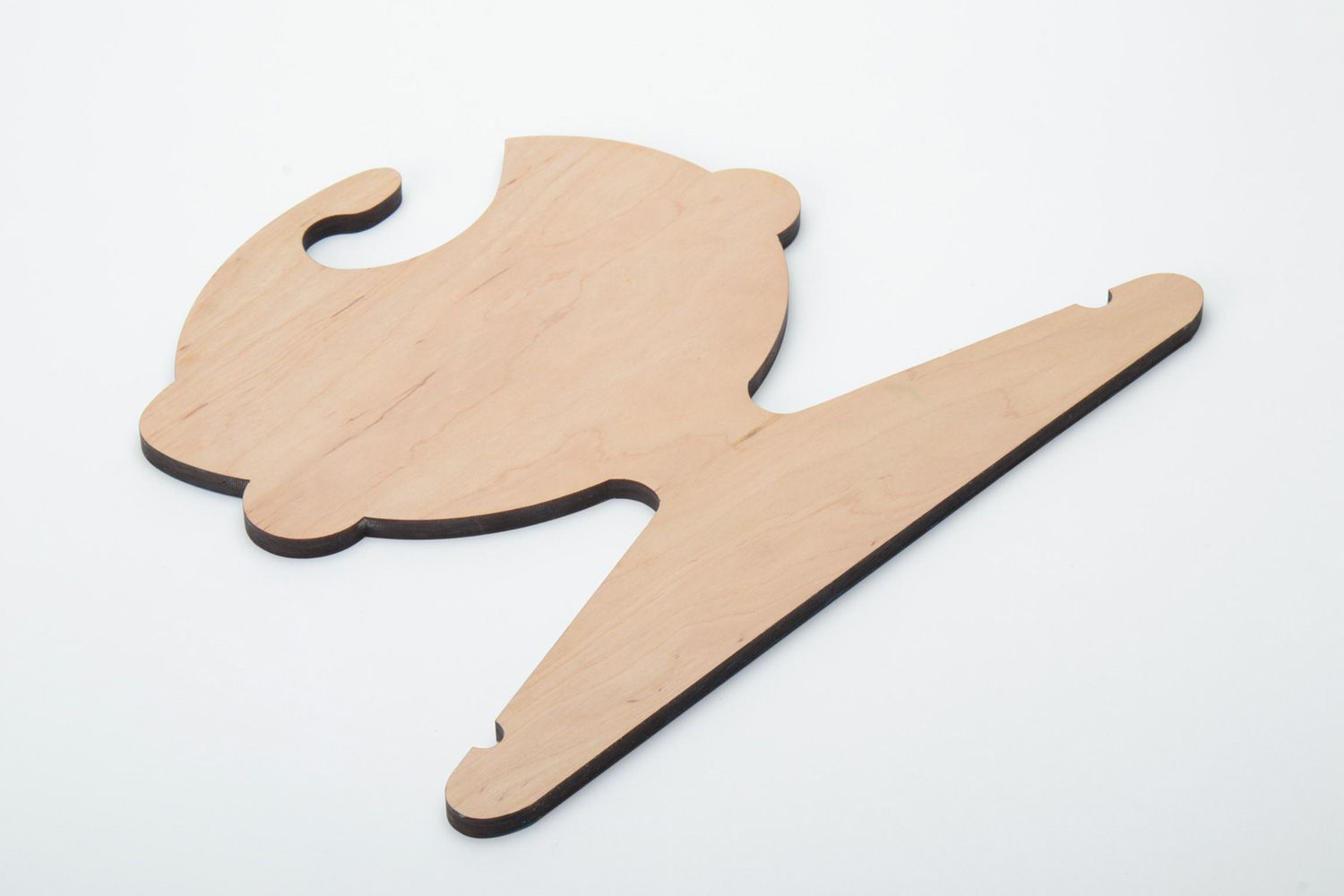 Beautiful plywood children's clothes hanger photo 3