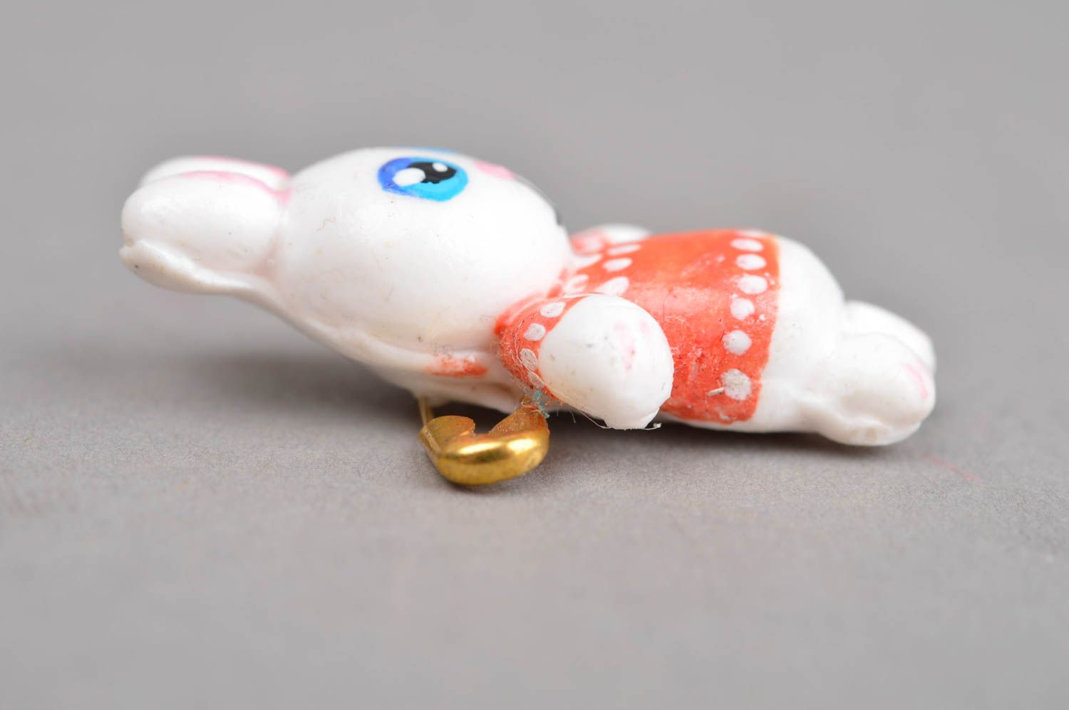 Broche hecho a mano con forma de coneja accesorio de moda regalo personalizado foto 2