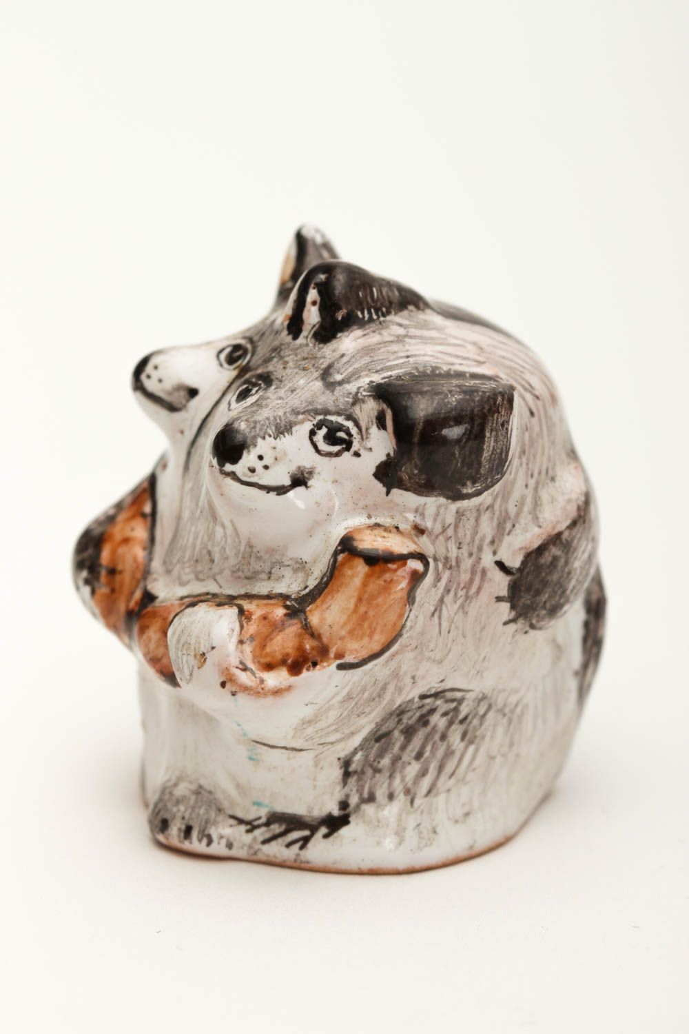 Handmade Deko Fingerhut zum Nähen Geschenk Idee Keramik Deko Sammler Figur klein foto 2