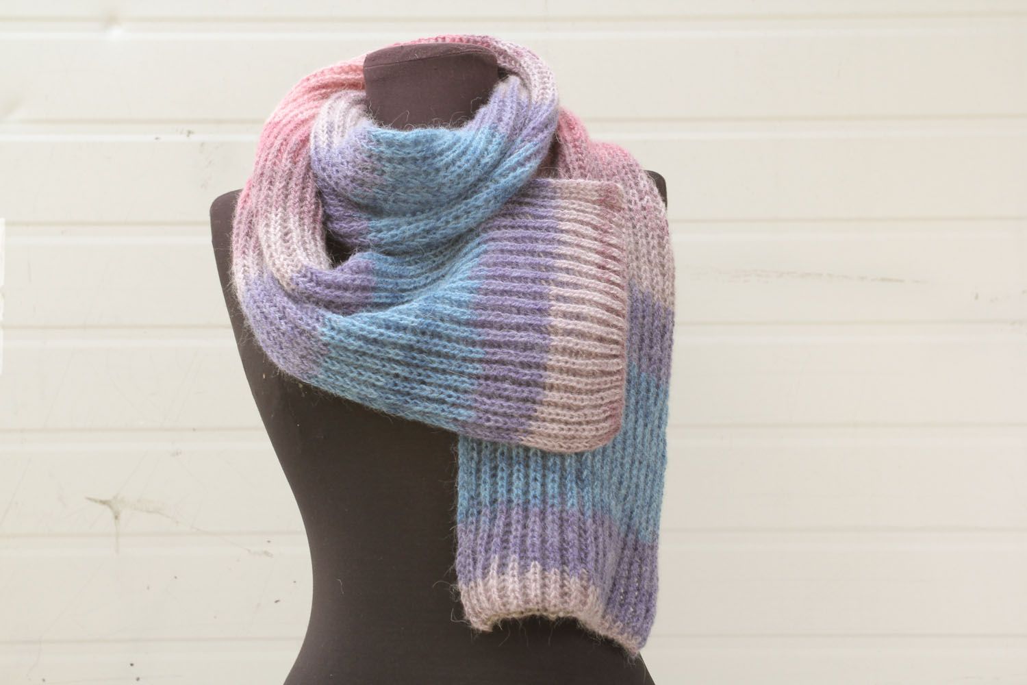 Knit angora scarf photo 1