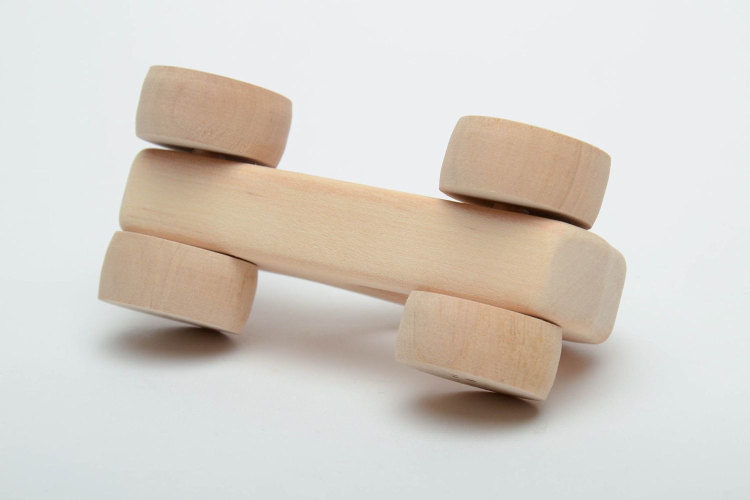 Wooden wheeled toy Low Car photo 4