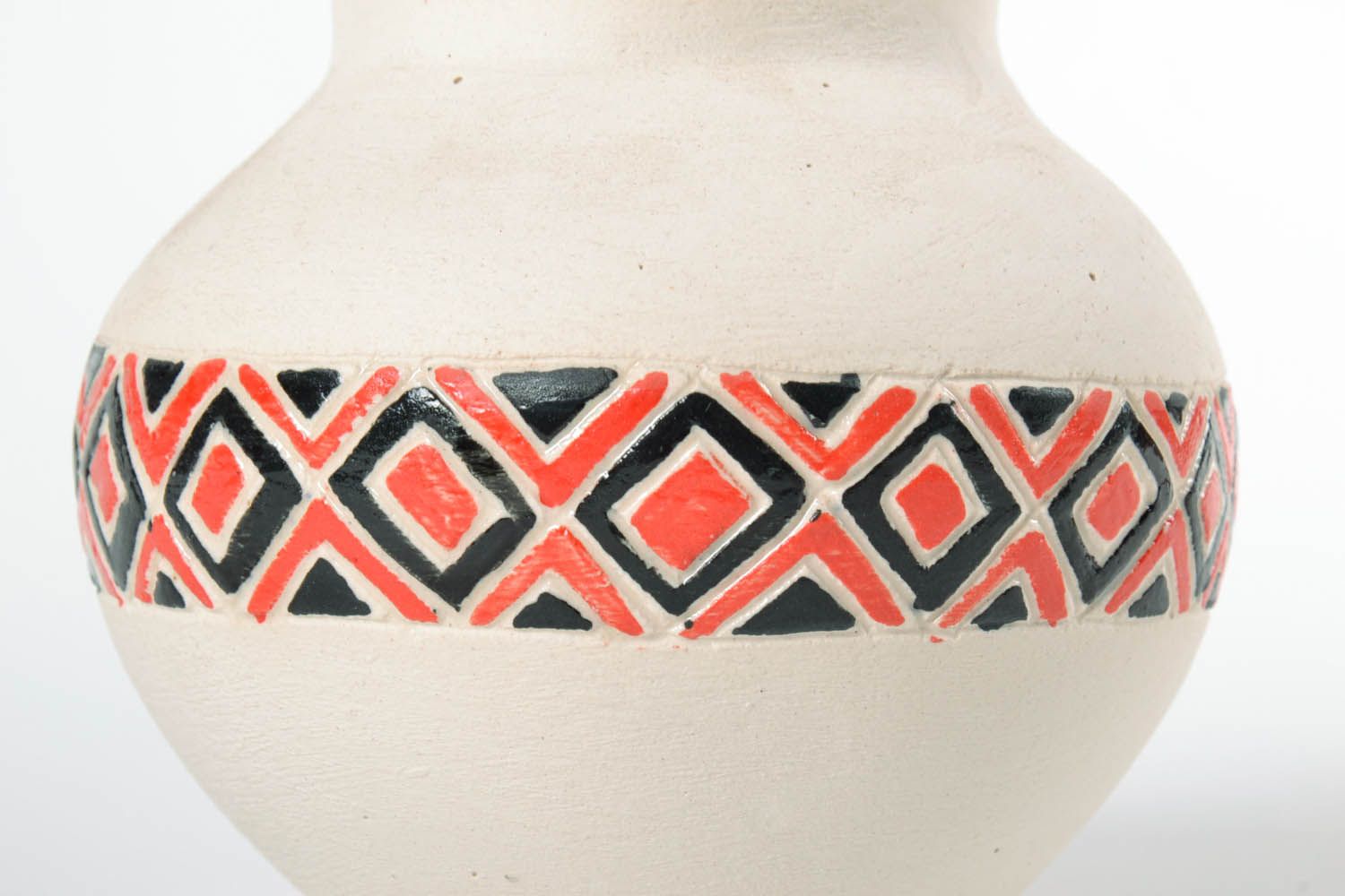 Cruche en céramique avec motif géométrique photo 5