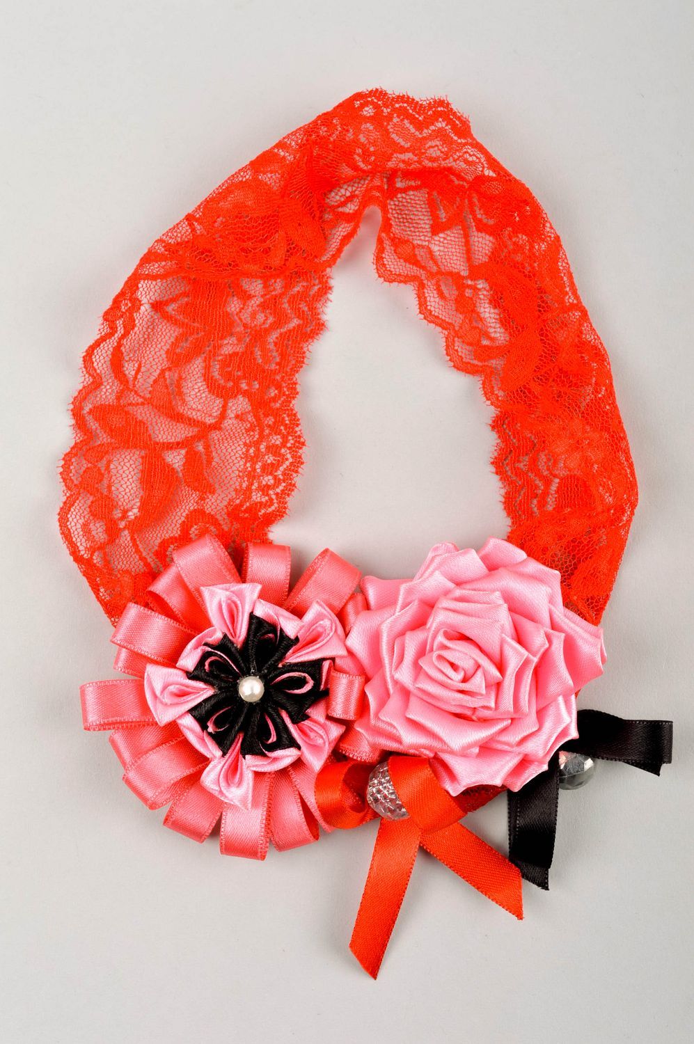 Stylish handmade flower headband kids fashion designer hair accessories photo 4