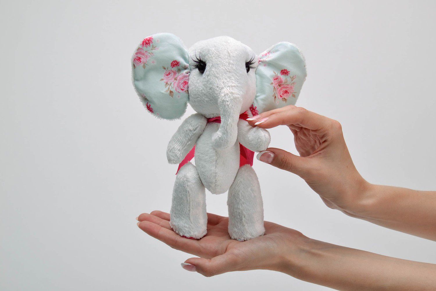 Soft toy Silvery elephant photo 4