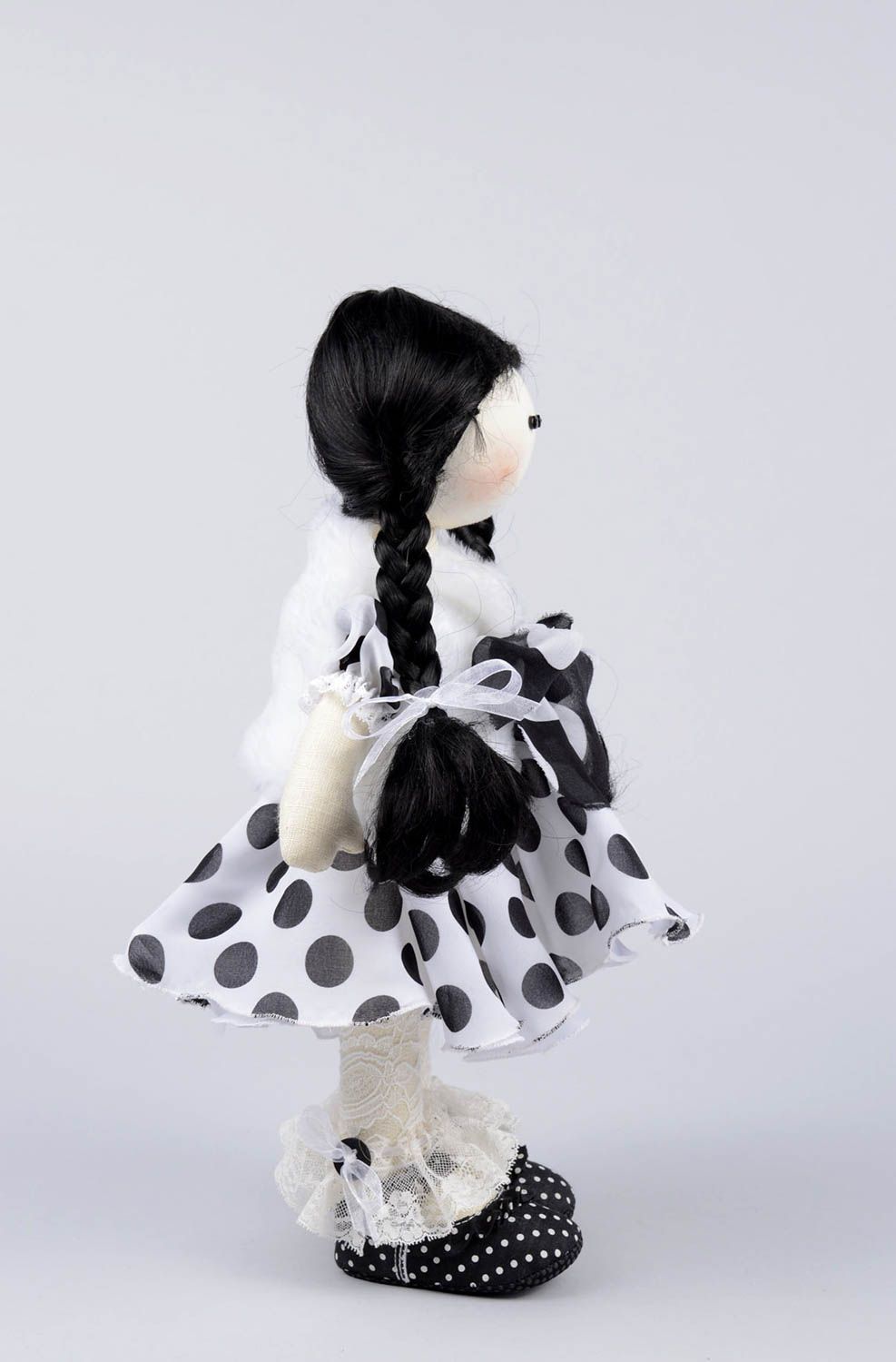 Muñeca de tela hecha a mano juguete decorativo regalo original para niña  foto 5