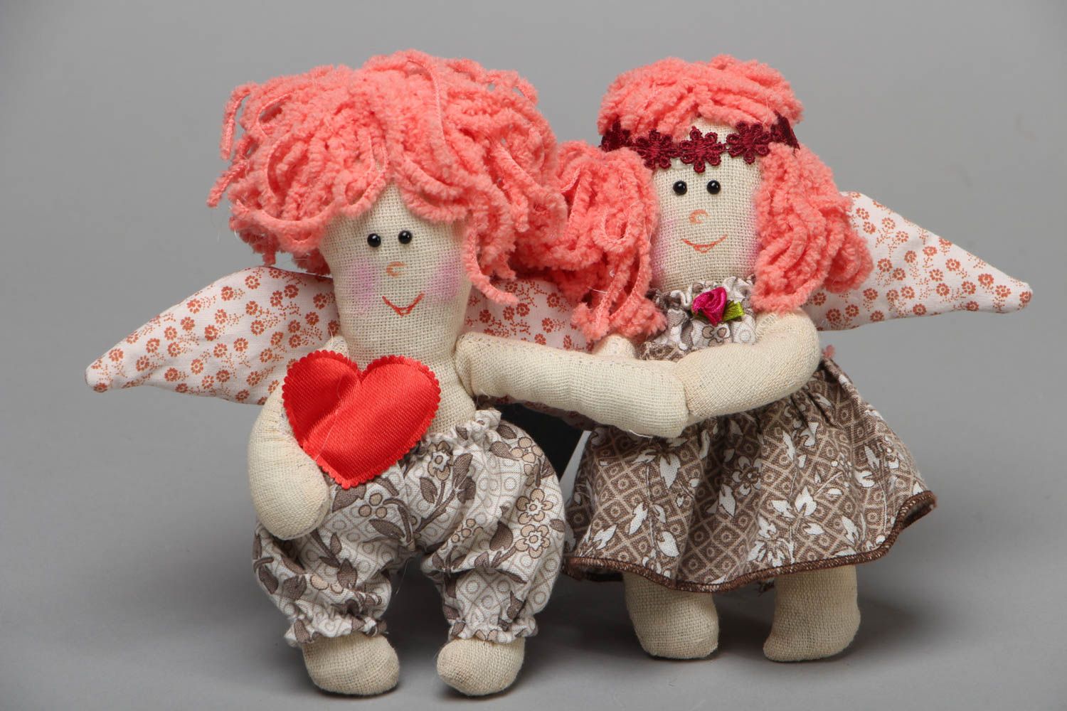 Handmade soft toy Angels in Love photo 1