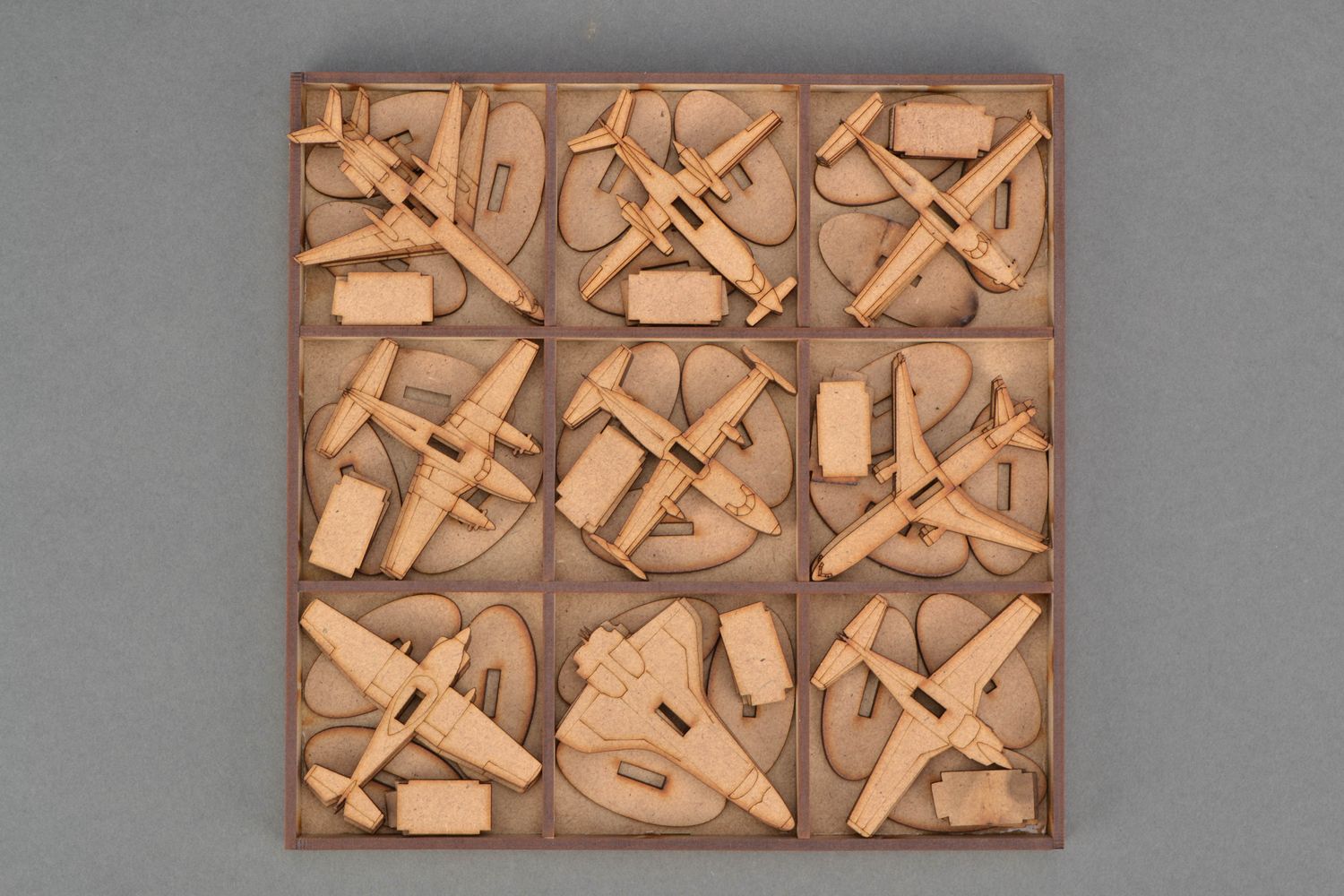 Set of craft blanks made of MDF Planes photo 4