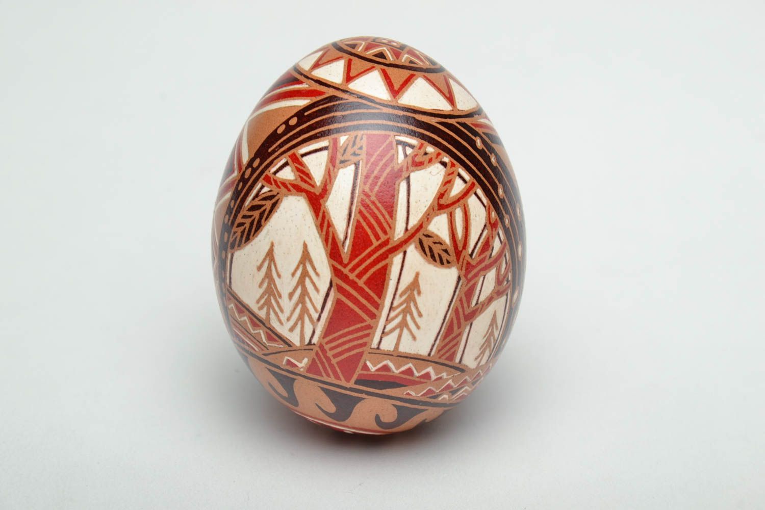 Oeuf de Pâques décoratif fait main original avec peinture traditionnelle photo 2