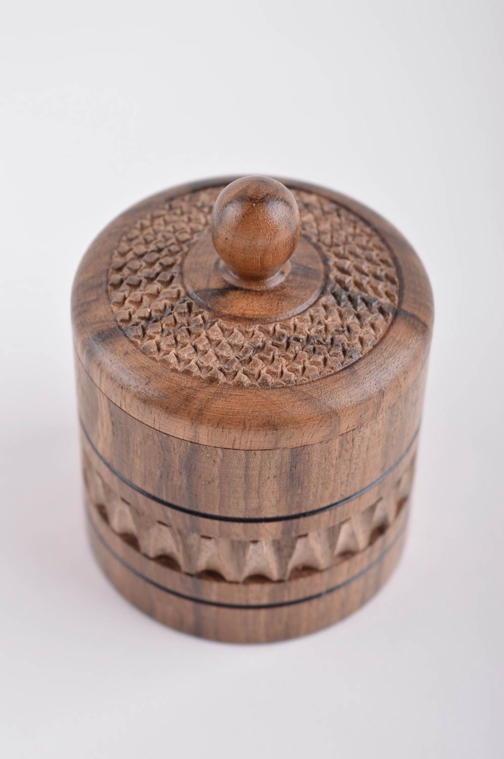 Unusual handmade wooden box carved box for accessories best gift ideas photo 2