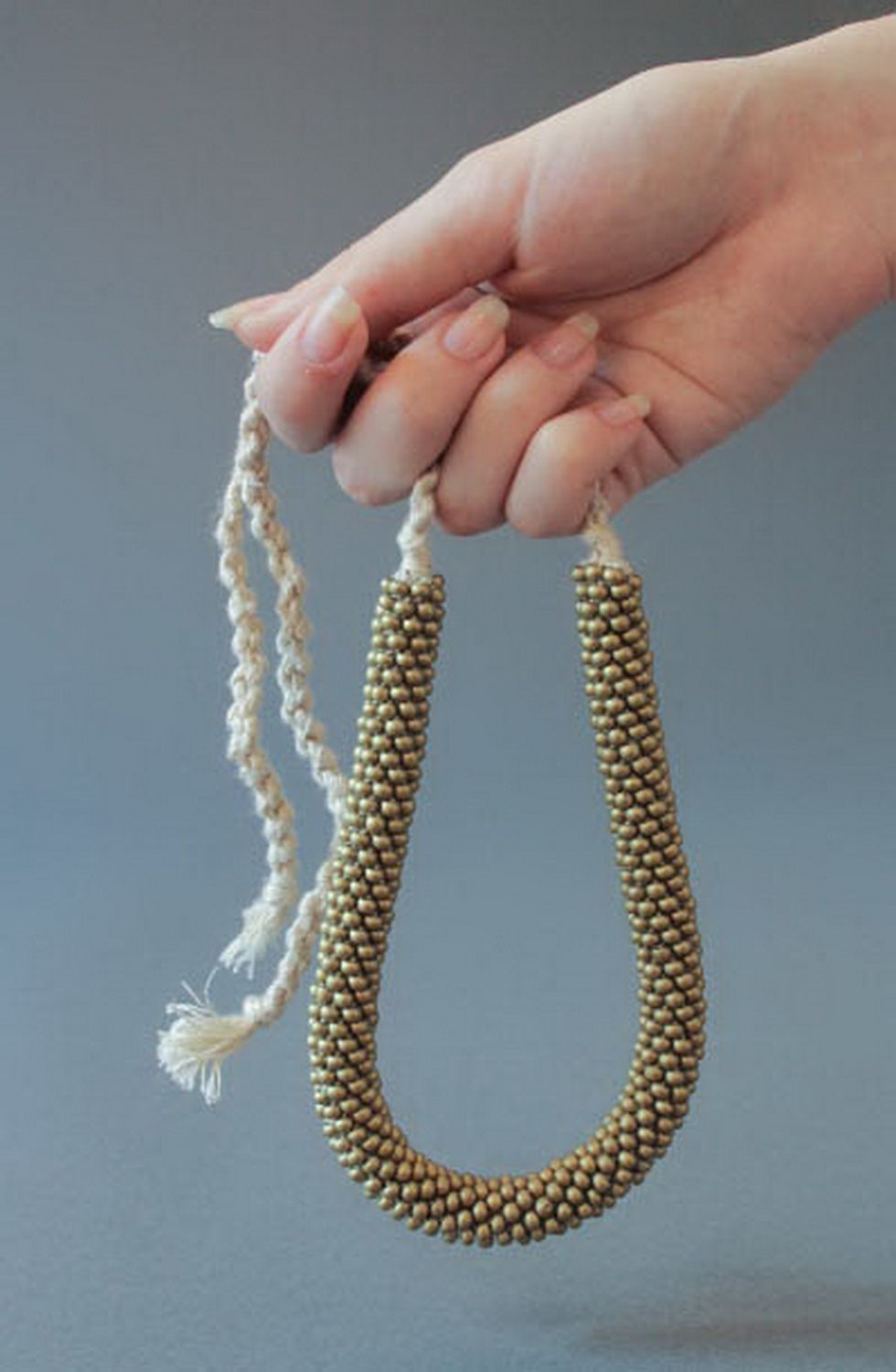 Collier fait main en perles de rocailles tchèques  photo 9
