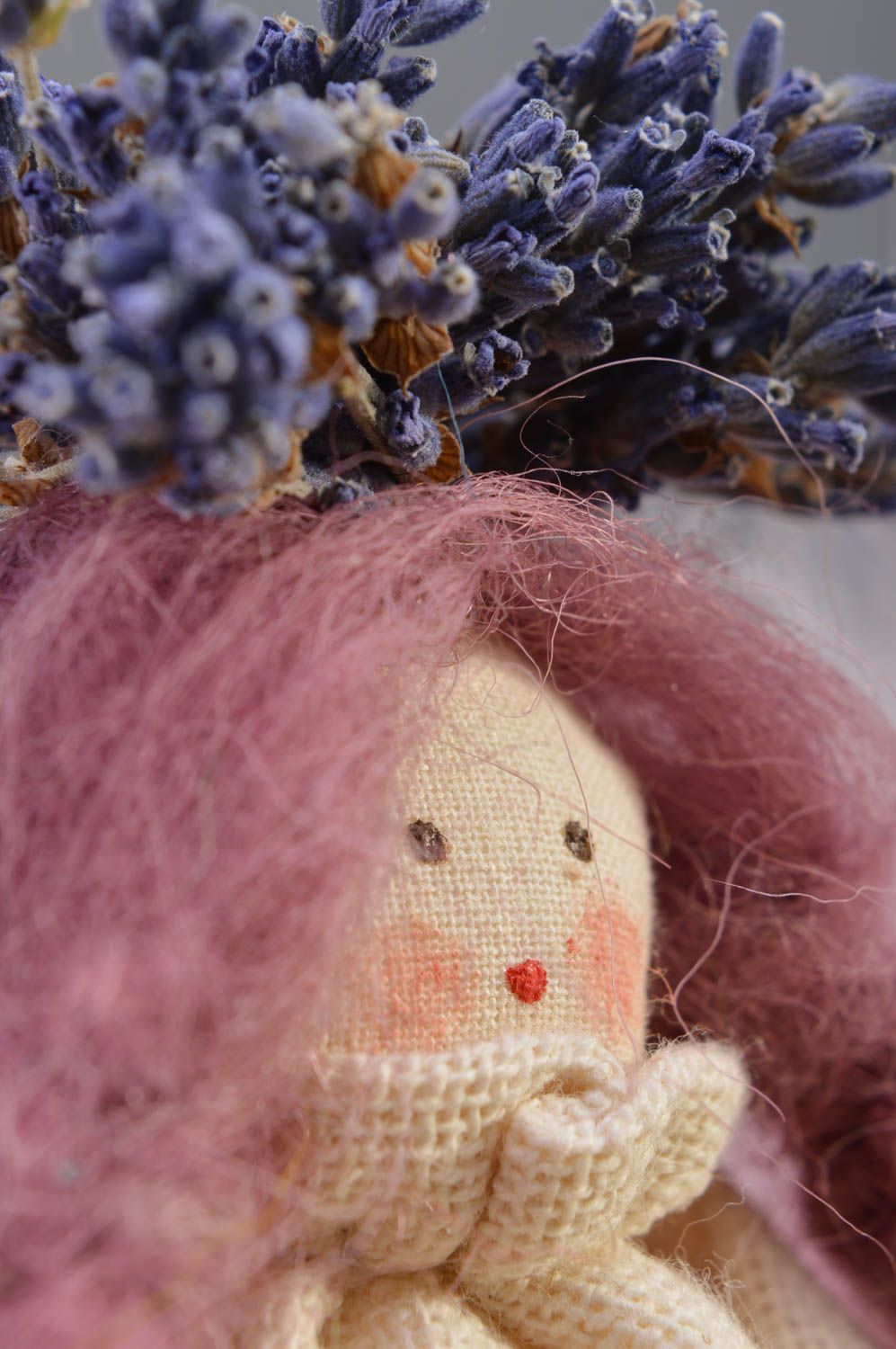 Авторская кукла красивая кукла ручной работы тряпичная кукла Фея с крыльями фото 3