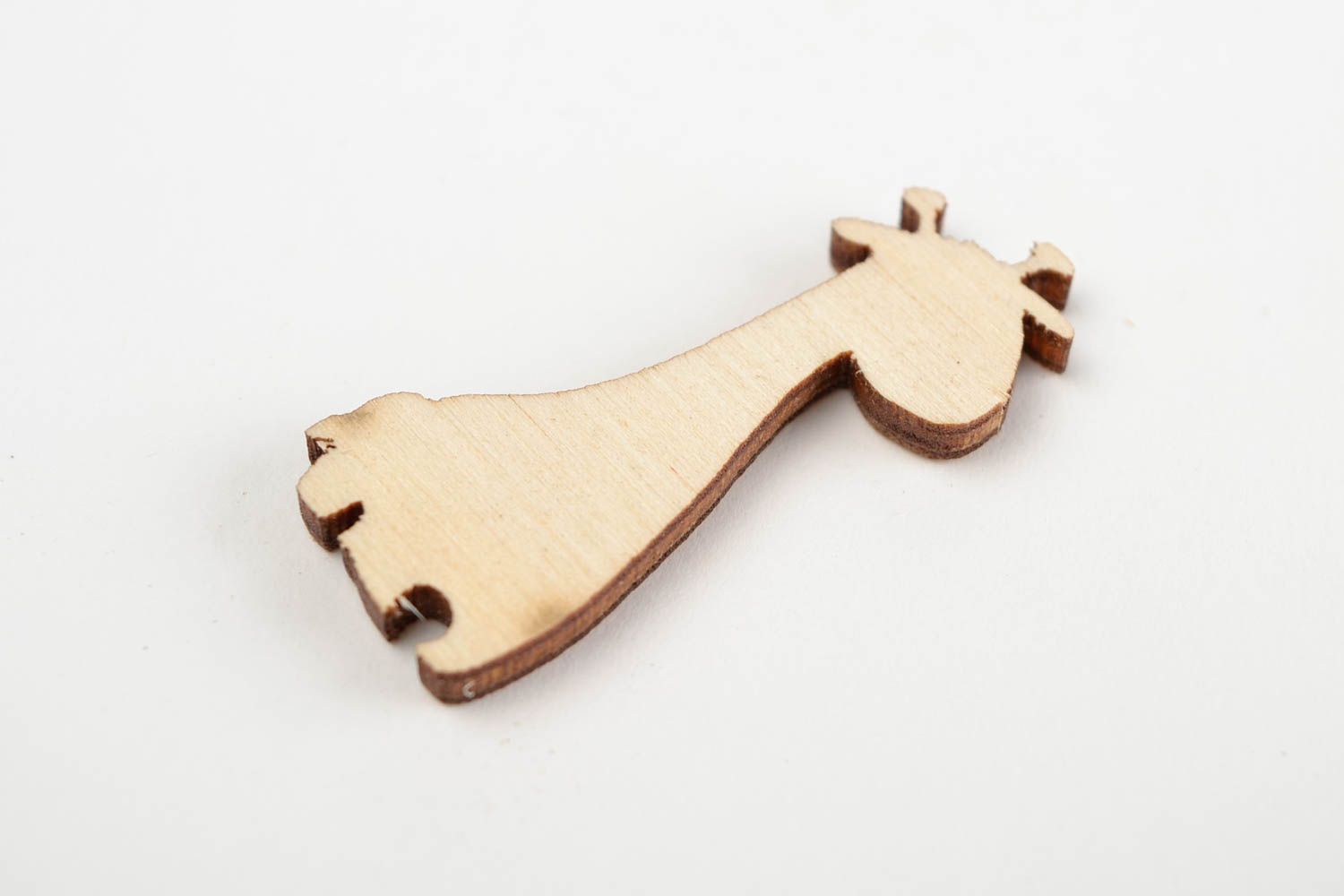 Handgemachte Miniatur Figur kleine Figur zum Bemalen Holz Rohling Giraffe foto 5