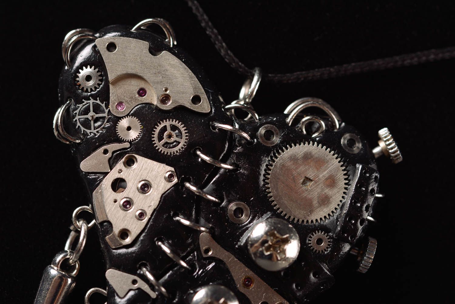 Pendentif steampunk en métal Bijou fait main Cadeau original pour femme photo 4