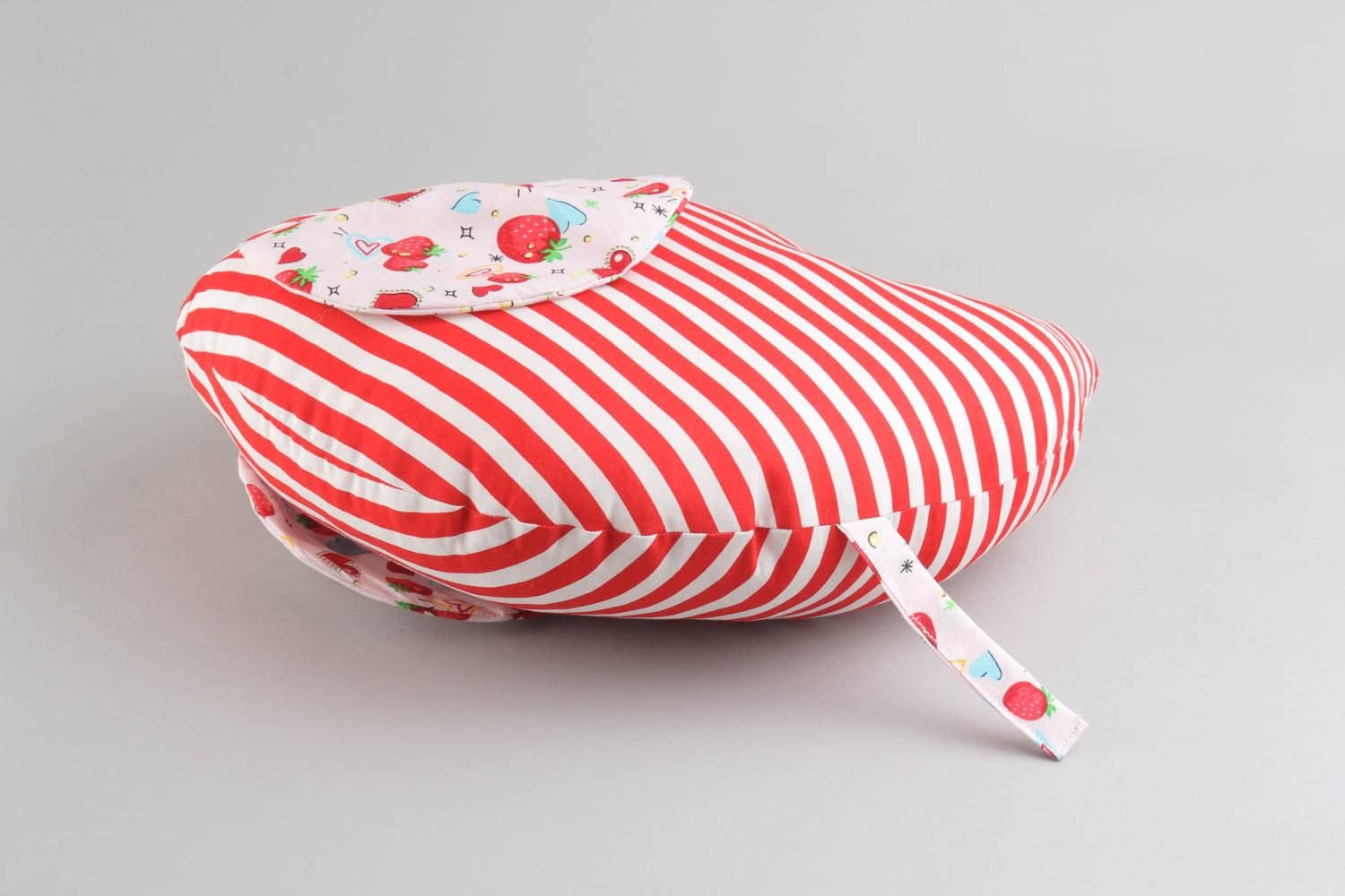 Мягкая подушка-игрушка Клубничный слон фото 3