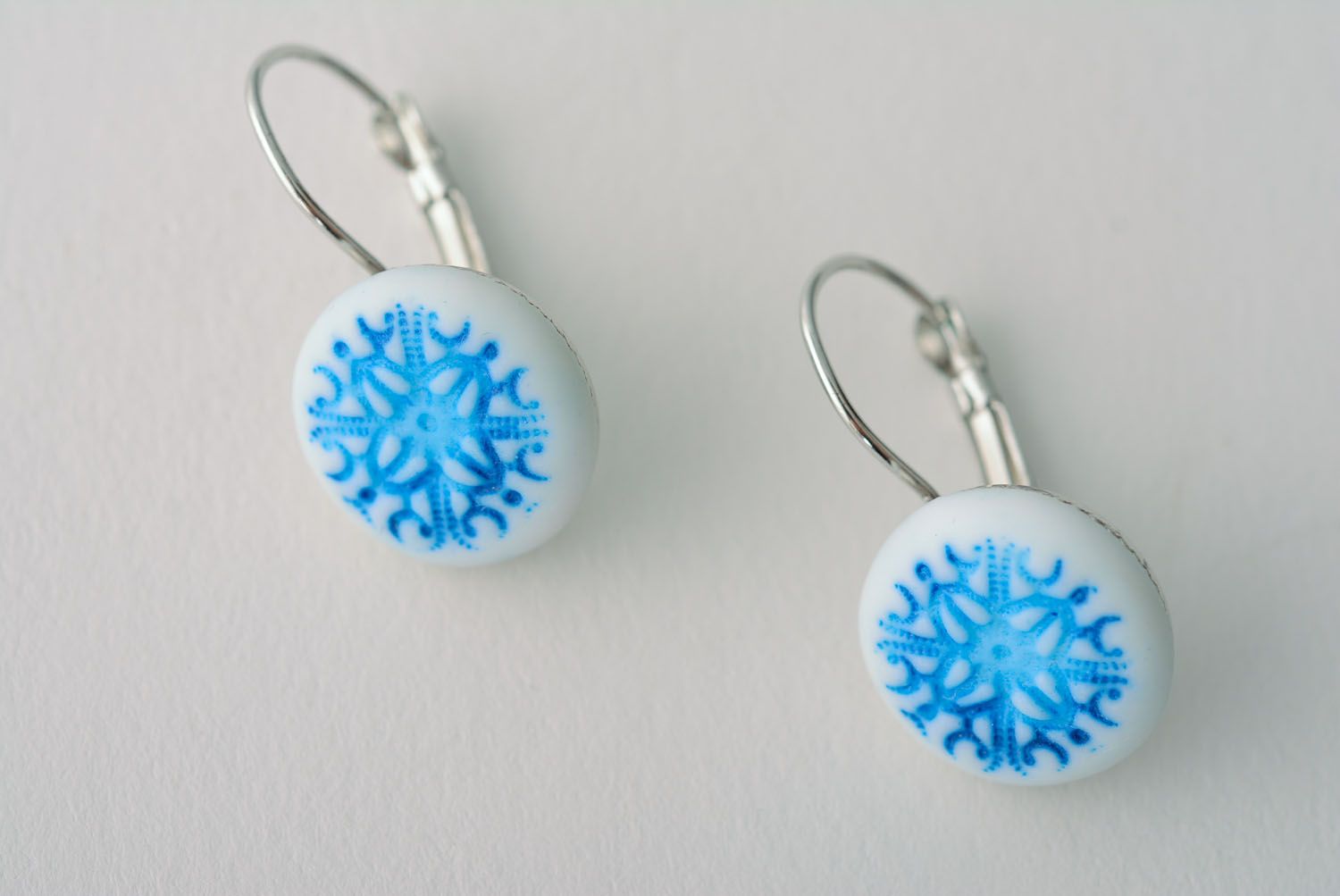 Small polymer clay earrings photo 4