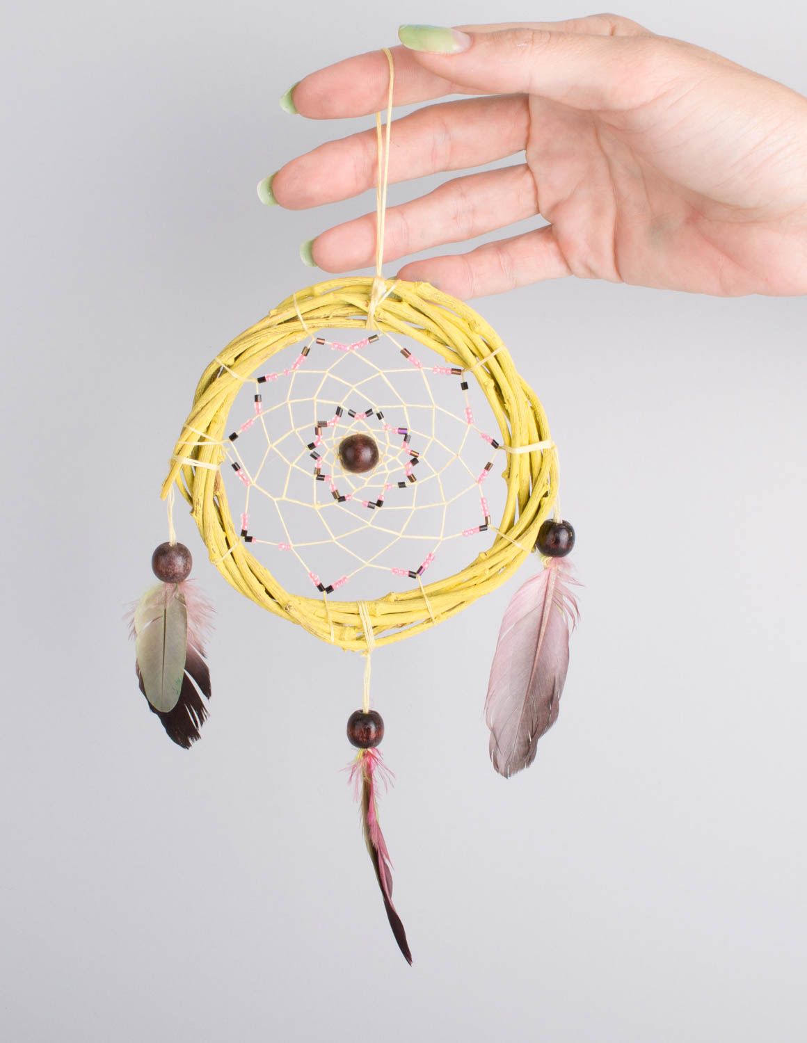 Handmade dream catcher wall hanging rustic home decor gifts for housewarming photo 1