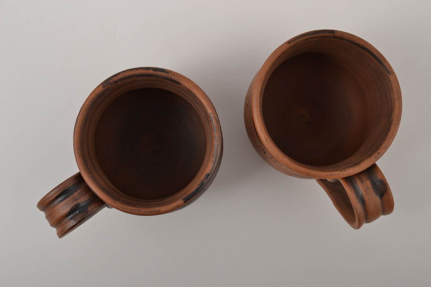 Глиняные чашки ручной работы керамическая посуда набор столовой посуды фото 2