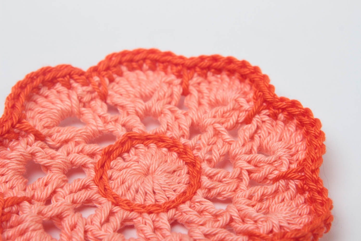 Beautiful handmade crochet coaster designer hot pads kitchen design gift ideas photo 3