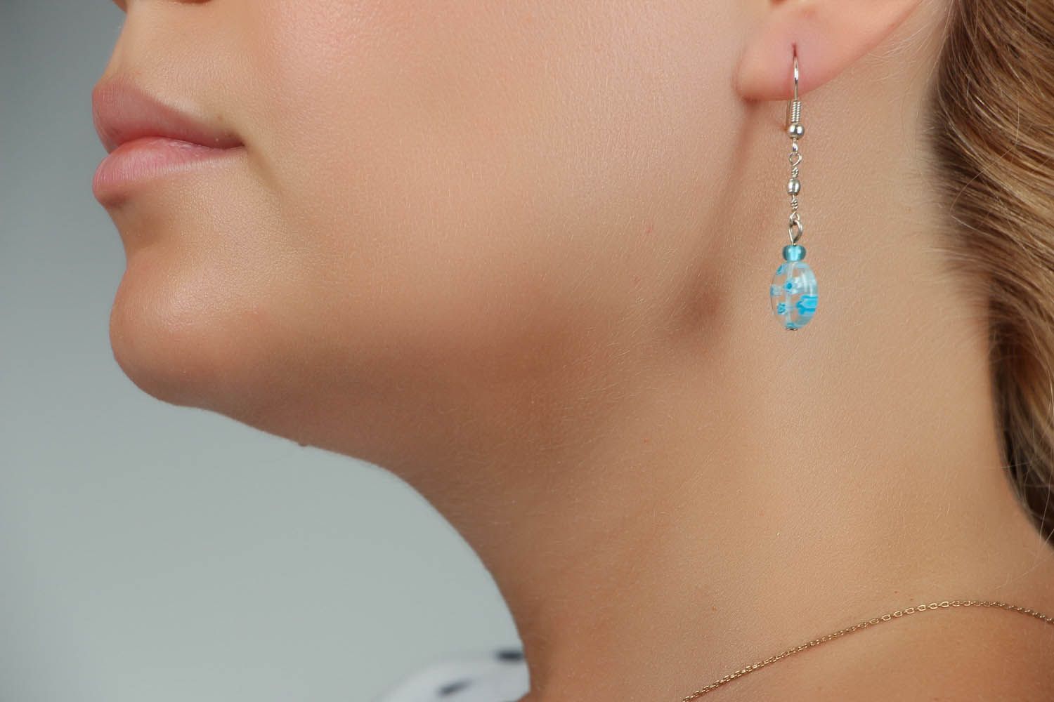 Glass earrings photo 5