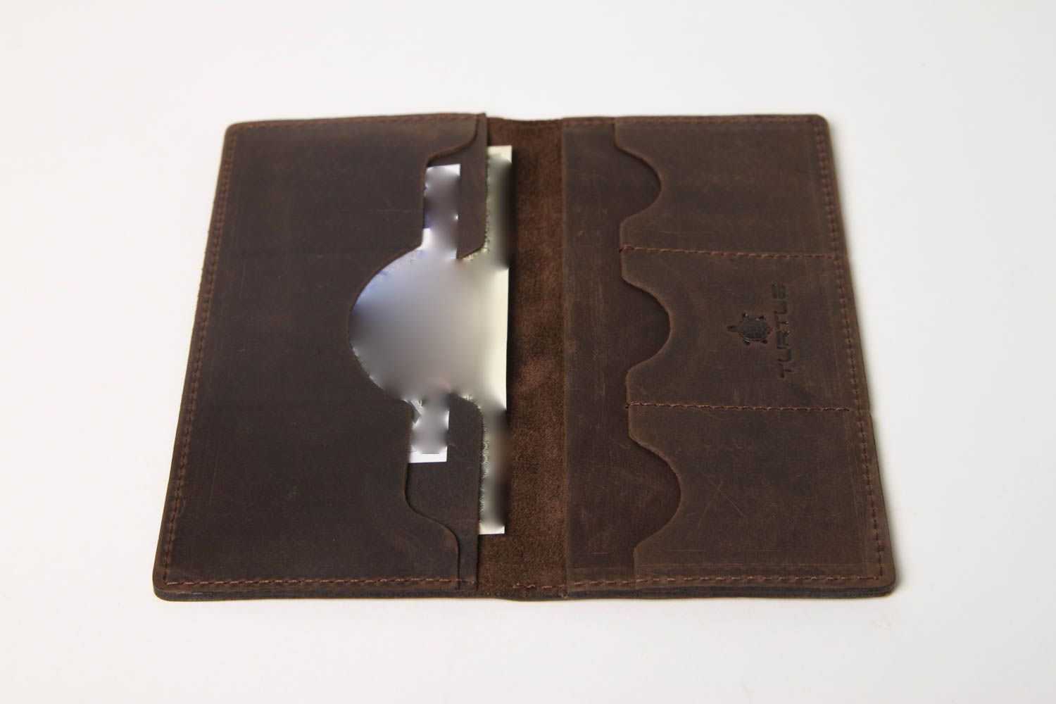 Кошелек ручной работы портмоне из кожи с изображением мужское портмоне фото 4