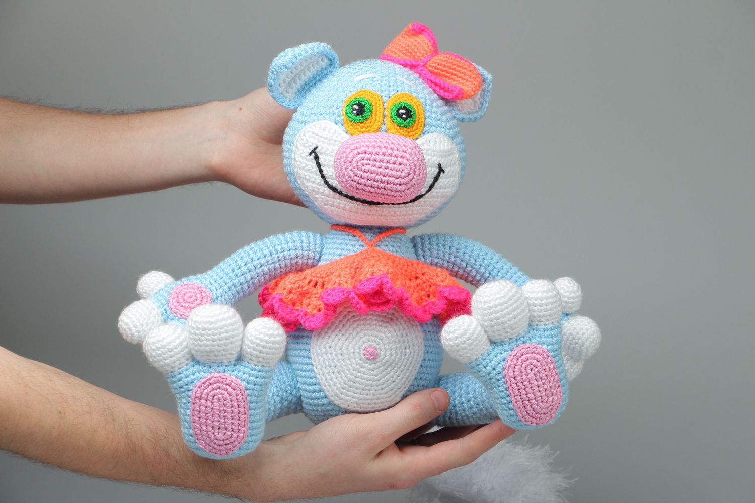 Soft crochet toy Kitty Frosya photo 4