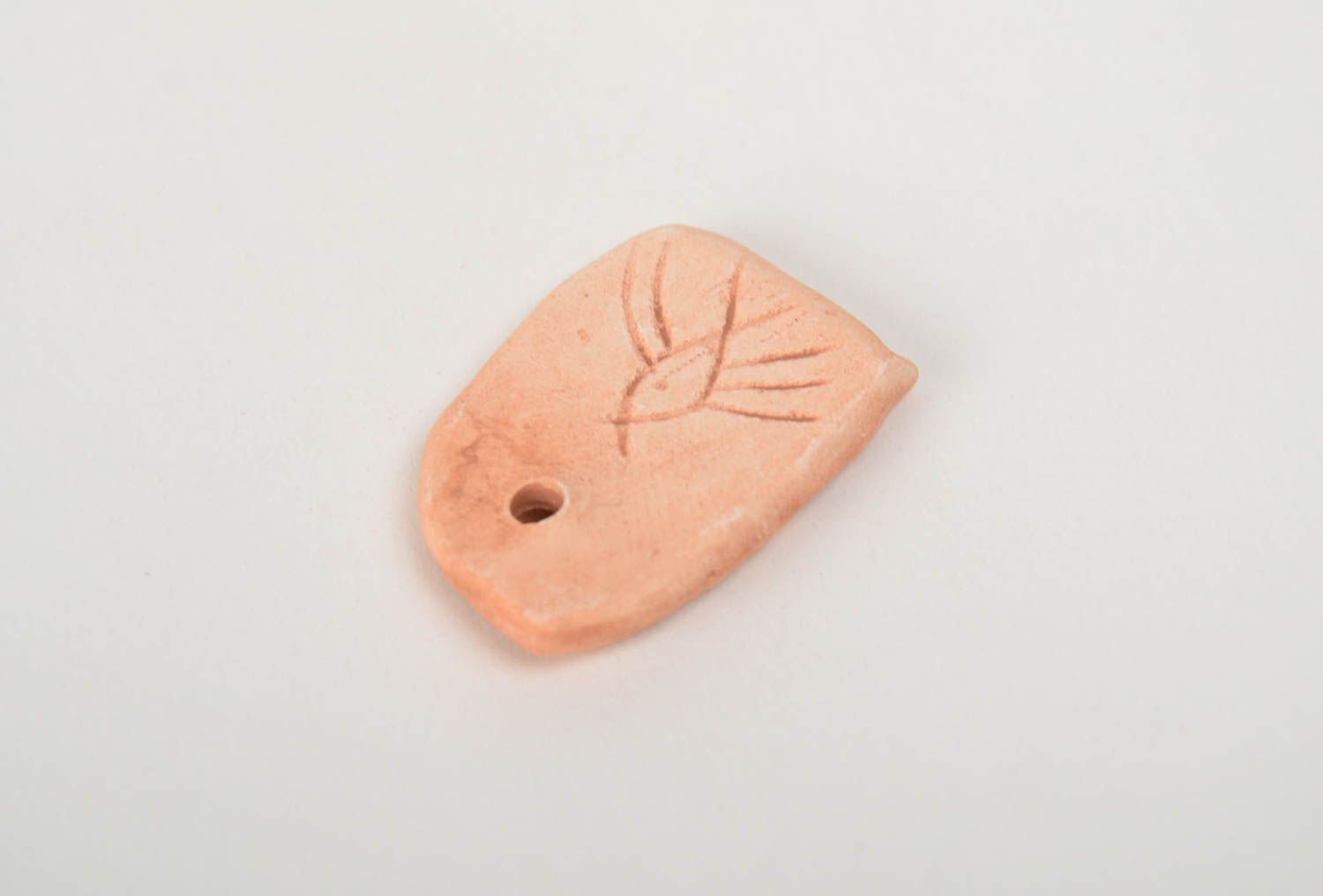 Unusual beautiful craft blank for DIY clay pendant designer jewelry making photo 3