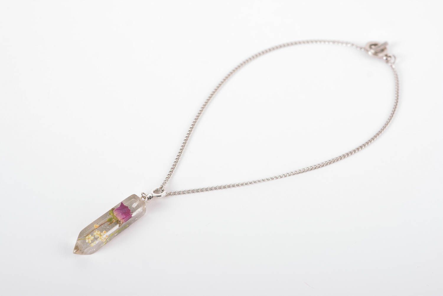 Stylish handmade epoxy pendant accessories for girls trendy jewelry designs photo 3