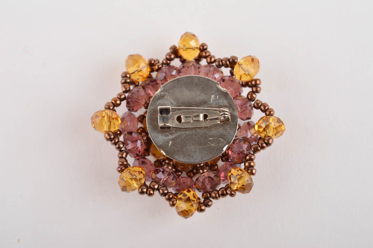 Stylish handmade beaded brooch jewelry artisan jewelry designs gifts for her photo 4