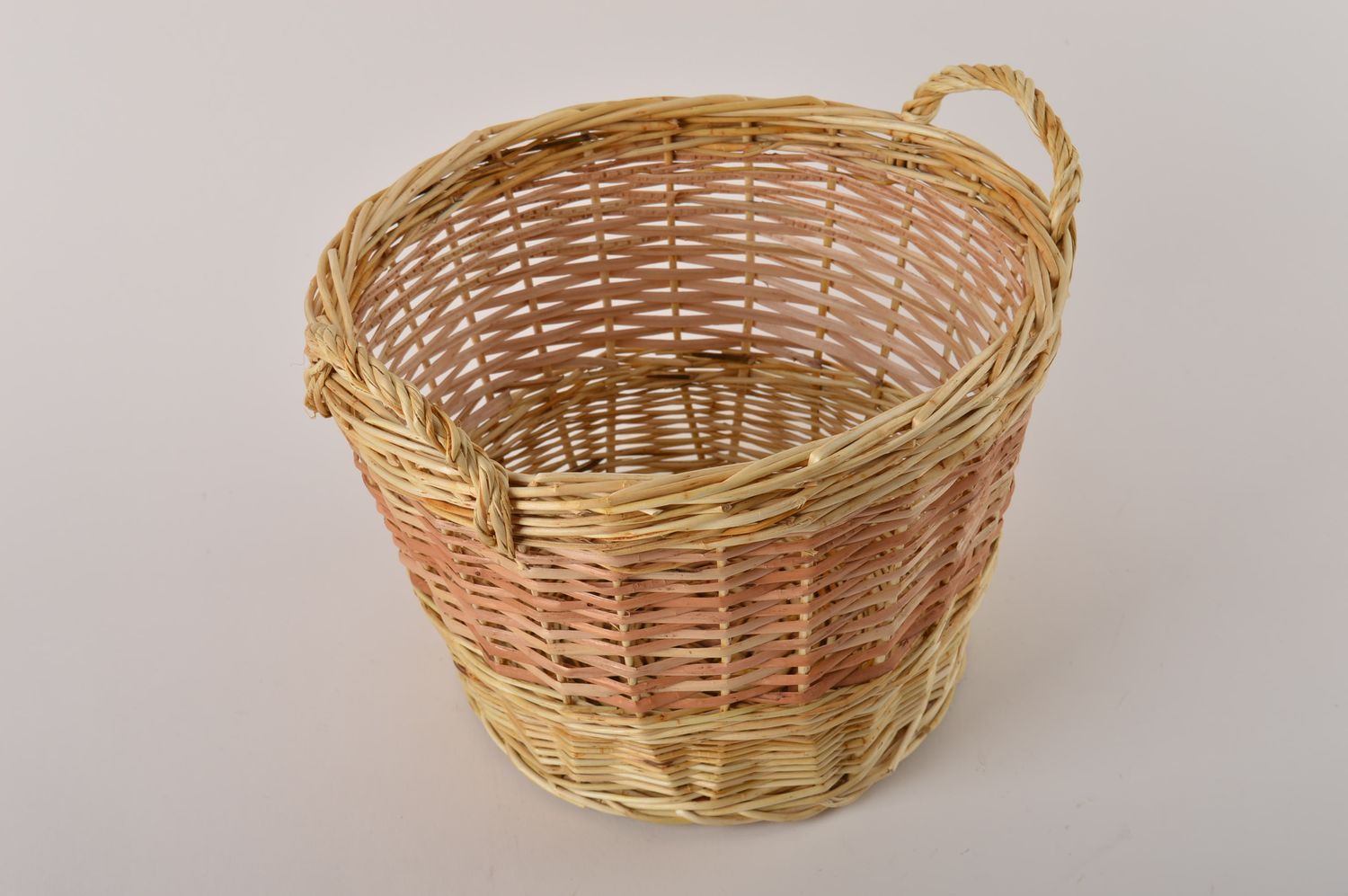 Handmade designer basket woven basket for laundry decorative basket gift photo 3