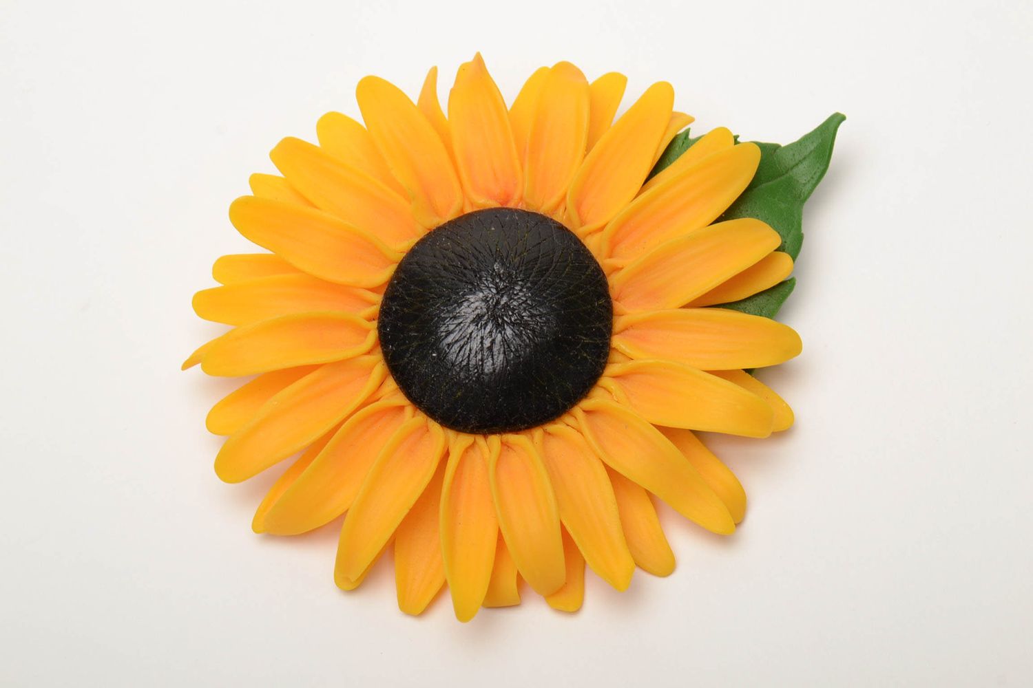 Handmade Brosche Blume aus Polymer Ton  foto 2