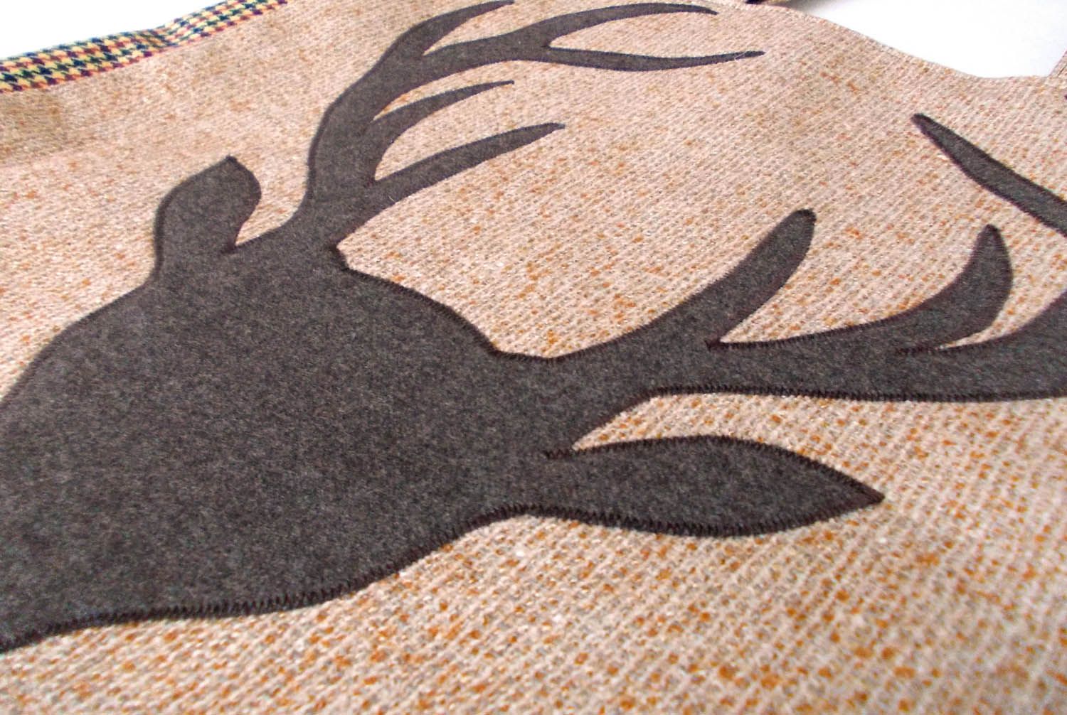 Large fabric bag Silhouette of a Deer photo 3