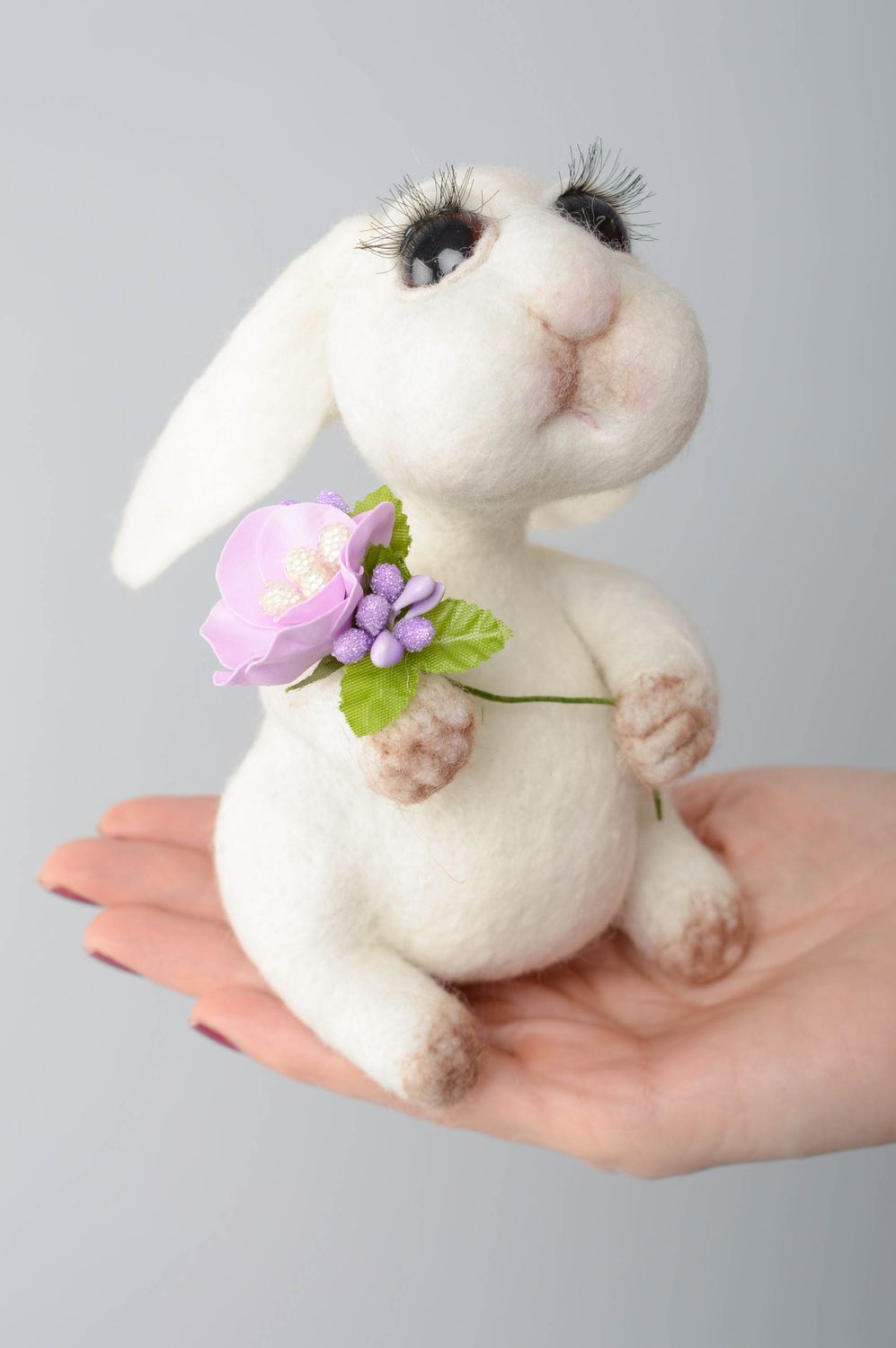 Felted toy Rabbit  photo 4