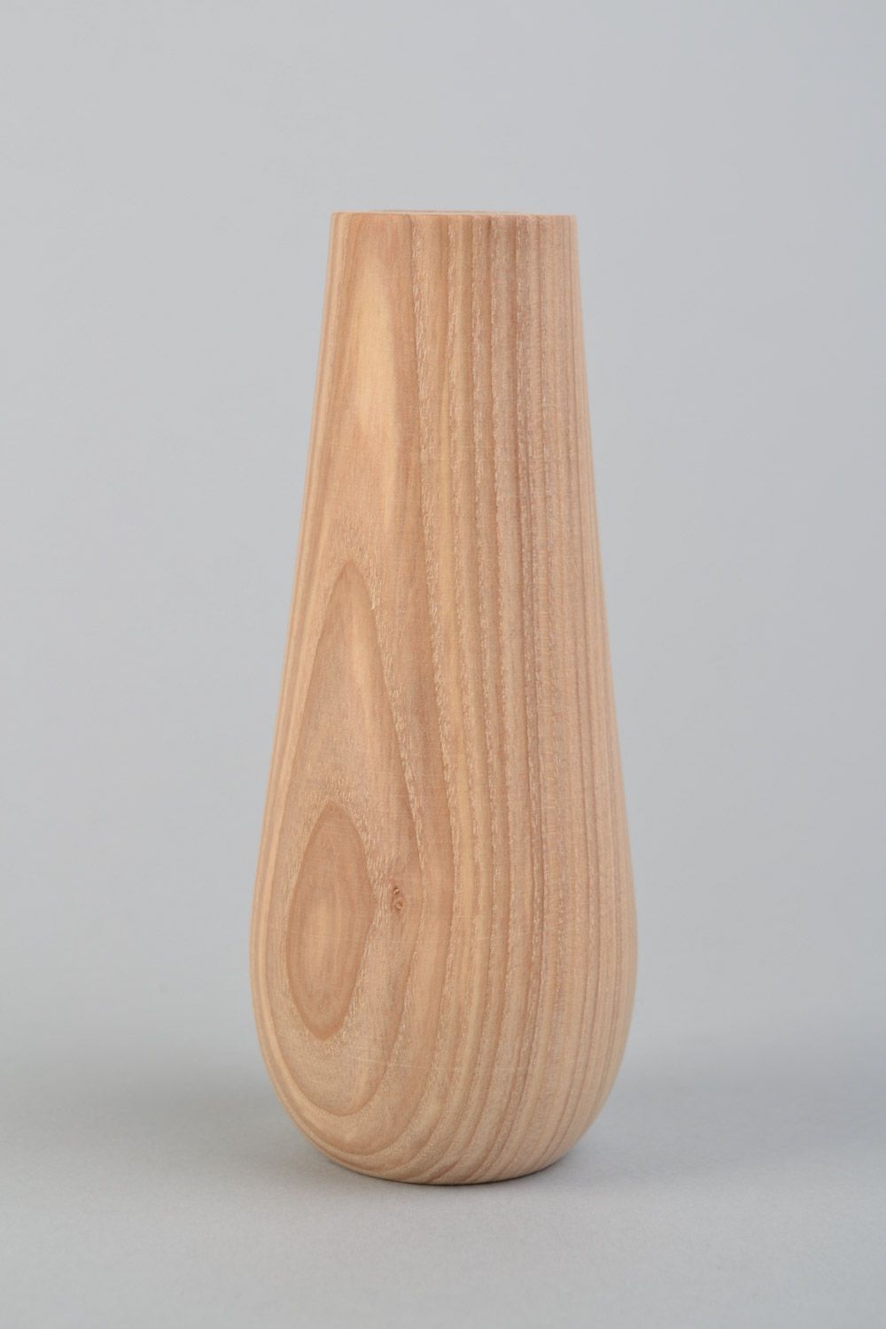 Petit bougeoir en bois d'érable clair fait main pour bougie de diamètre 2 cm photo 3