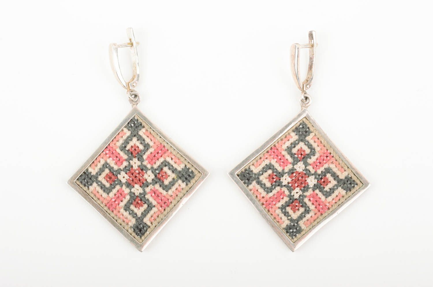 Handmade earrings in ethnic style stylish designer accessory unusual earrings photo 1