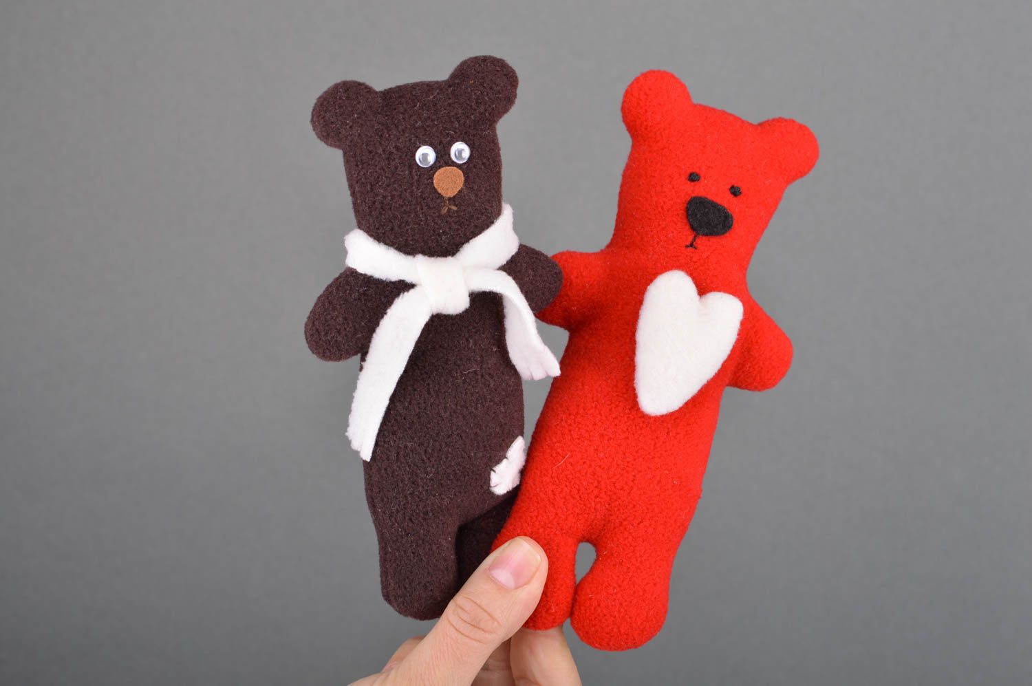 Handmade Stoff Kuscheltiere kreative Spielzeuge Geschenke aus Filz  Bären foto 3