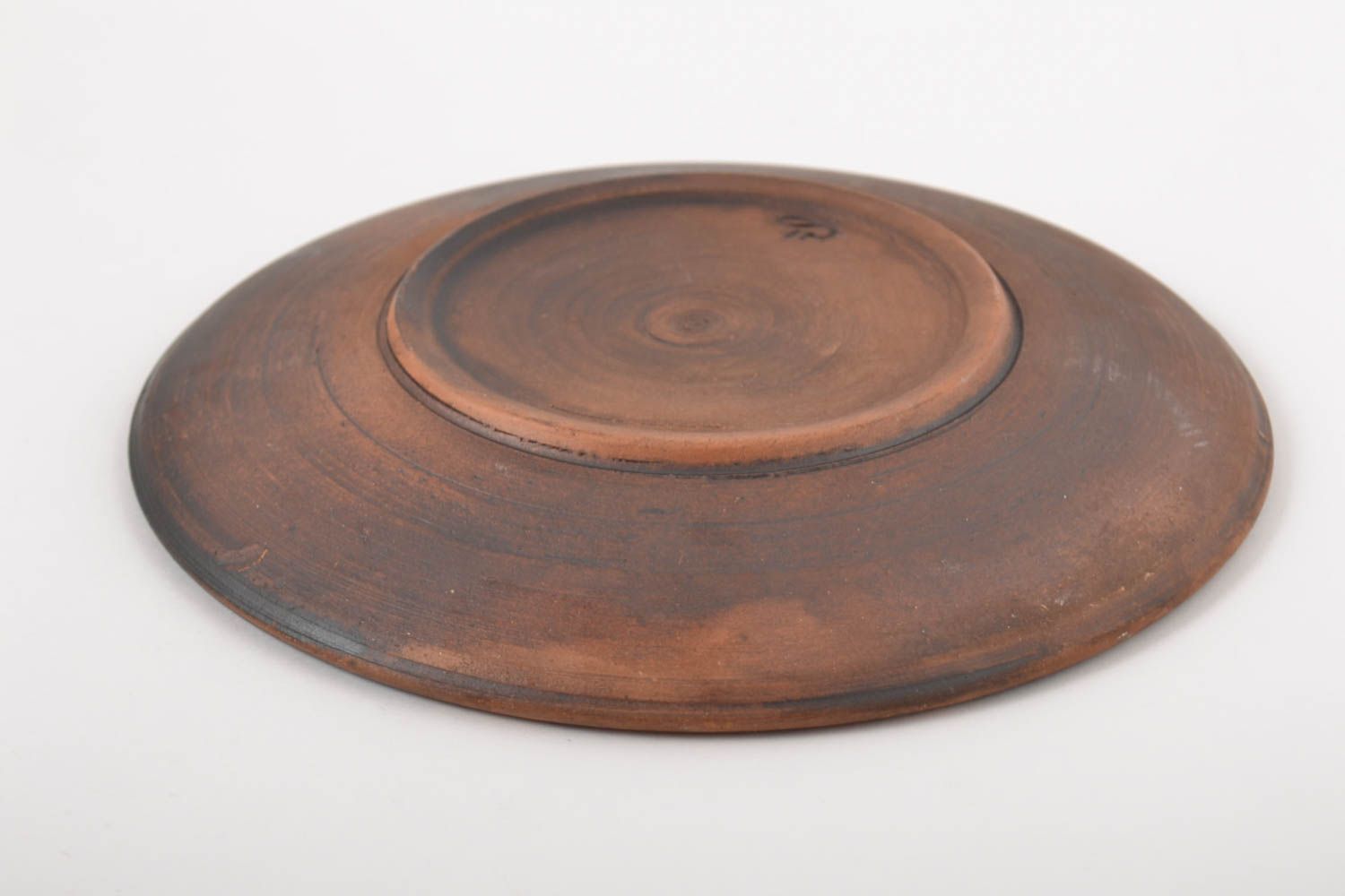 Керамическая тарелка ручной работы расписная тарелка экологически чистая посуда  фото 4