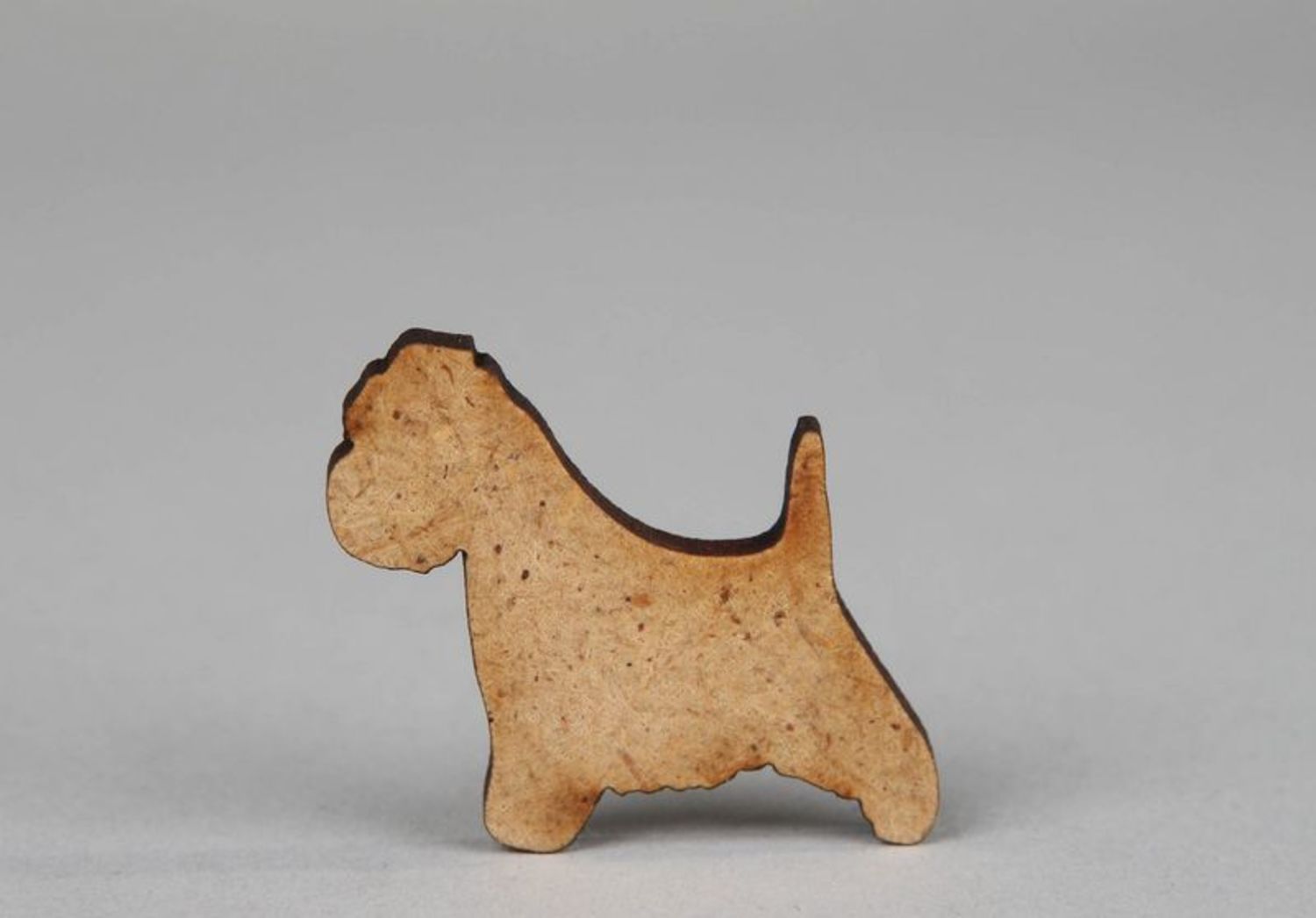 Chipboard original en forme de chien en bois photo 2