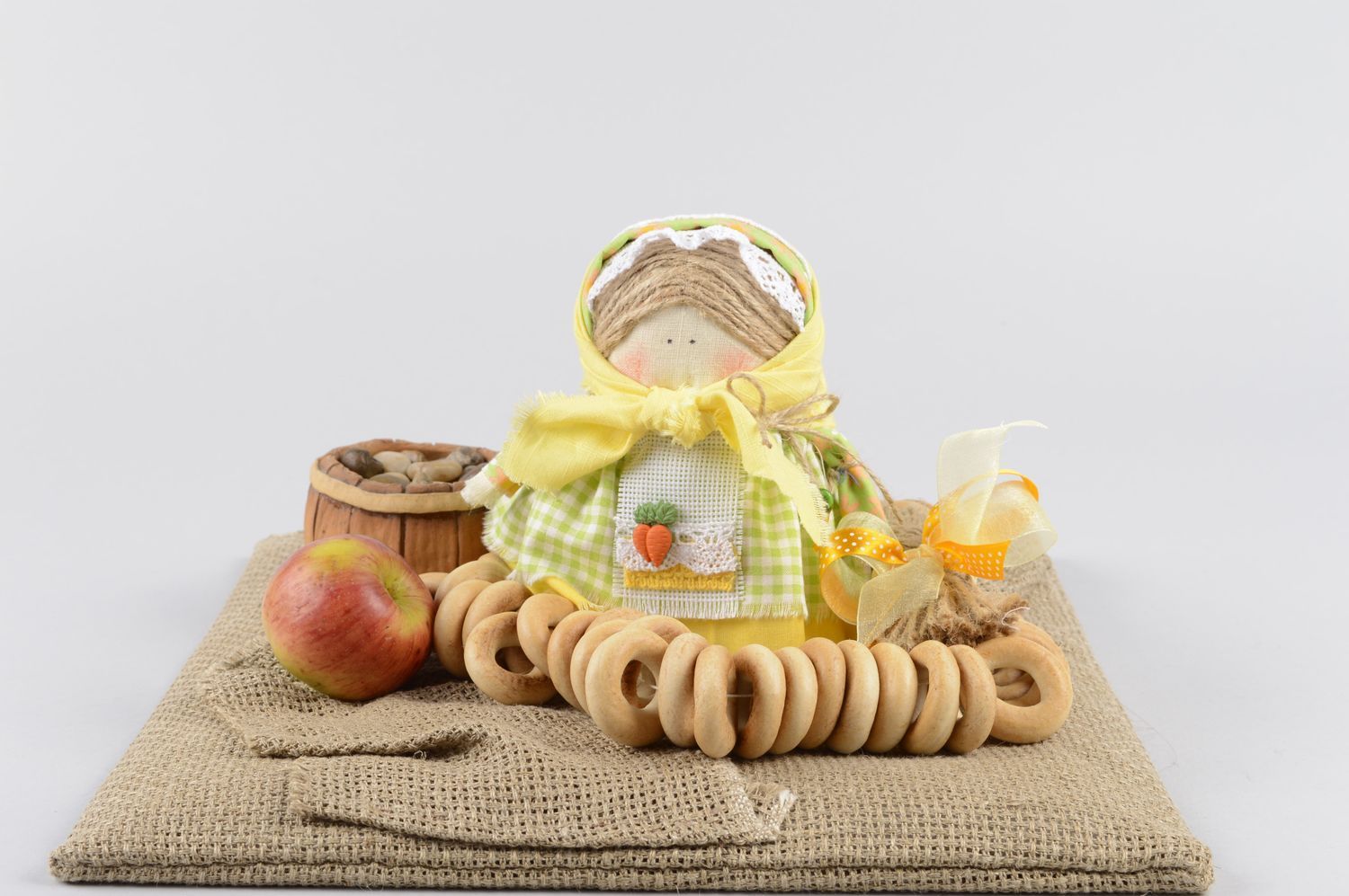 Puppe handgemacht Geschenk Idee schönes Spielzeug Deko Puppe Amulett für Haus foto 5