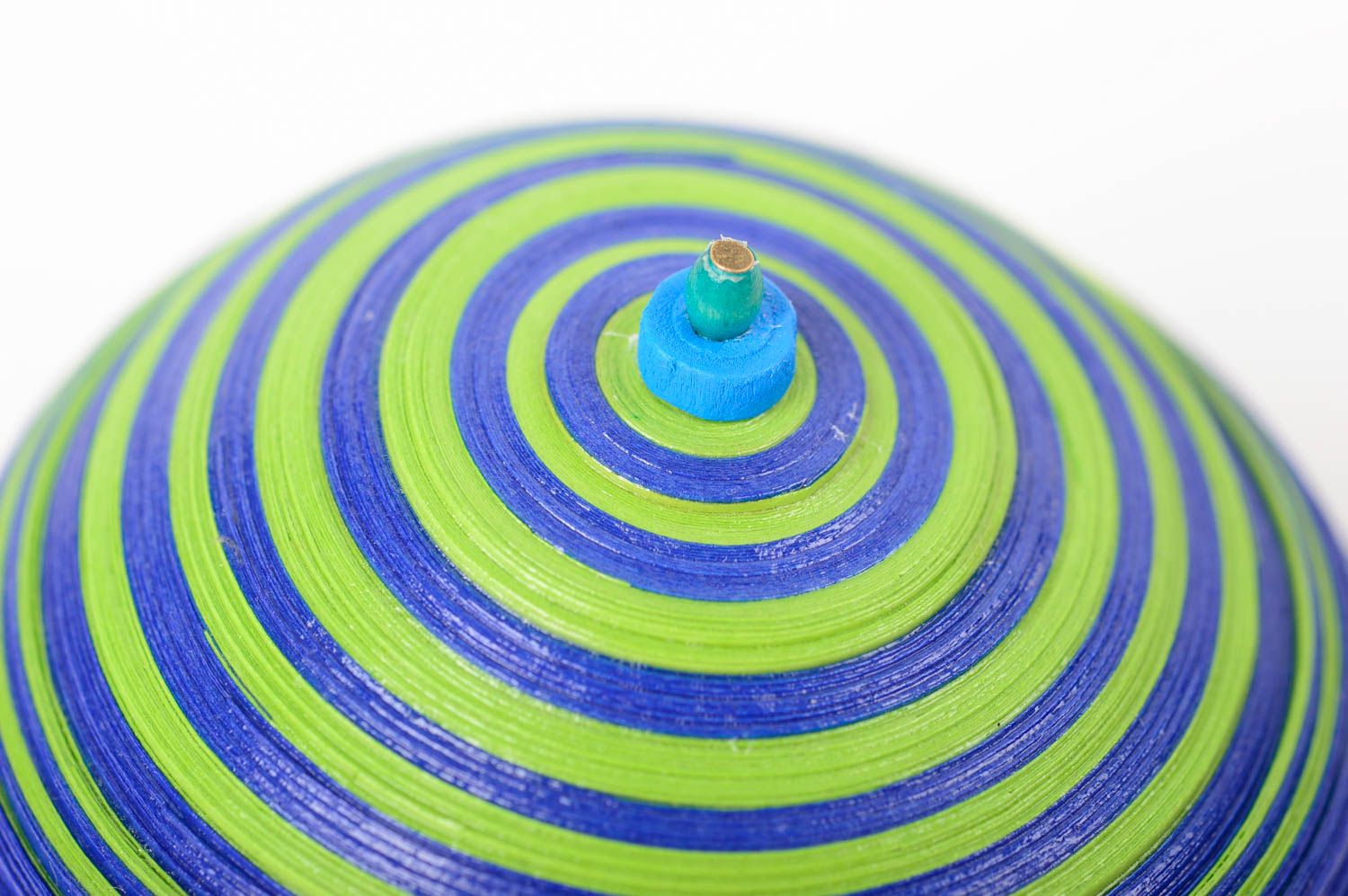 Необычная шкатулка из бумаги в технике квиллинг ручной работы синяя с зеленым фото 4
