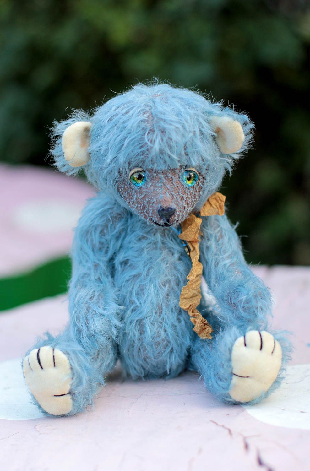 Fluffy toy handmade collectible toy interior toys for children nursery decor photo 5