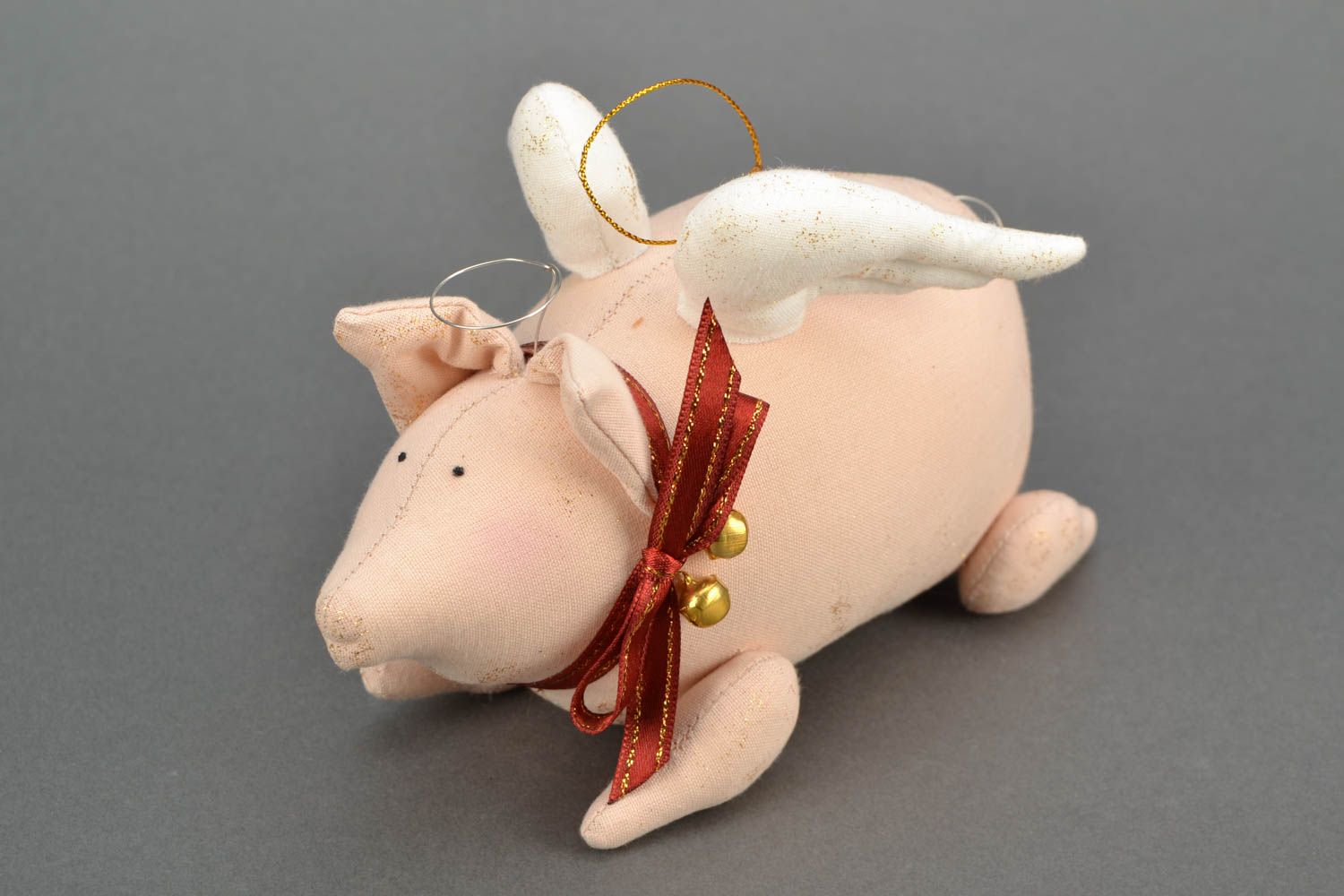 Soft toy with eyelet Small Angel Piggy photo 3