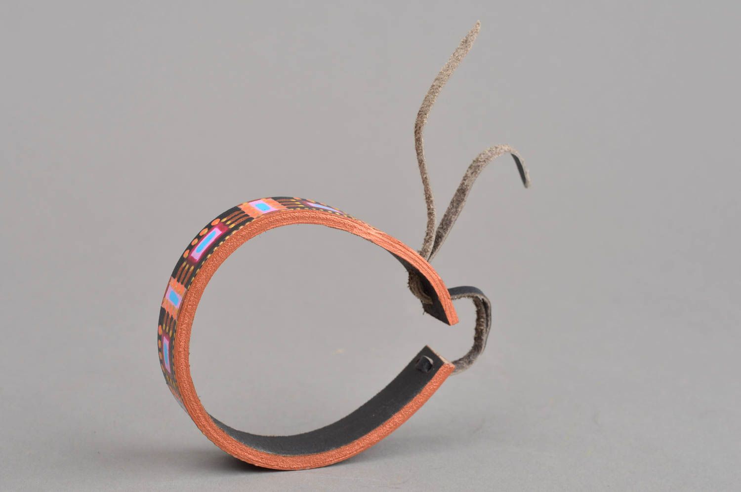 Handmade bracelet genuine leather accessories handmade jewelry for girls photo 3