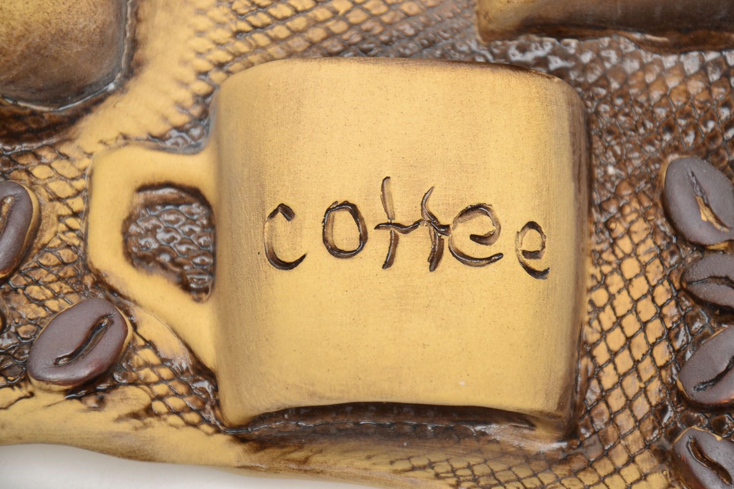 Глиняное панно Кофе фото 4