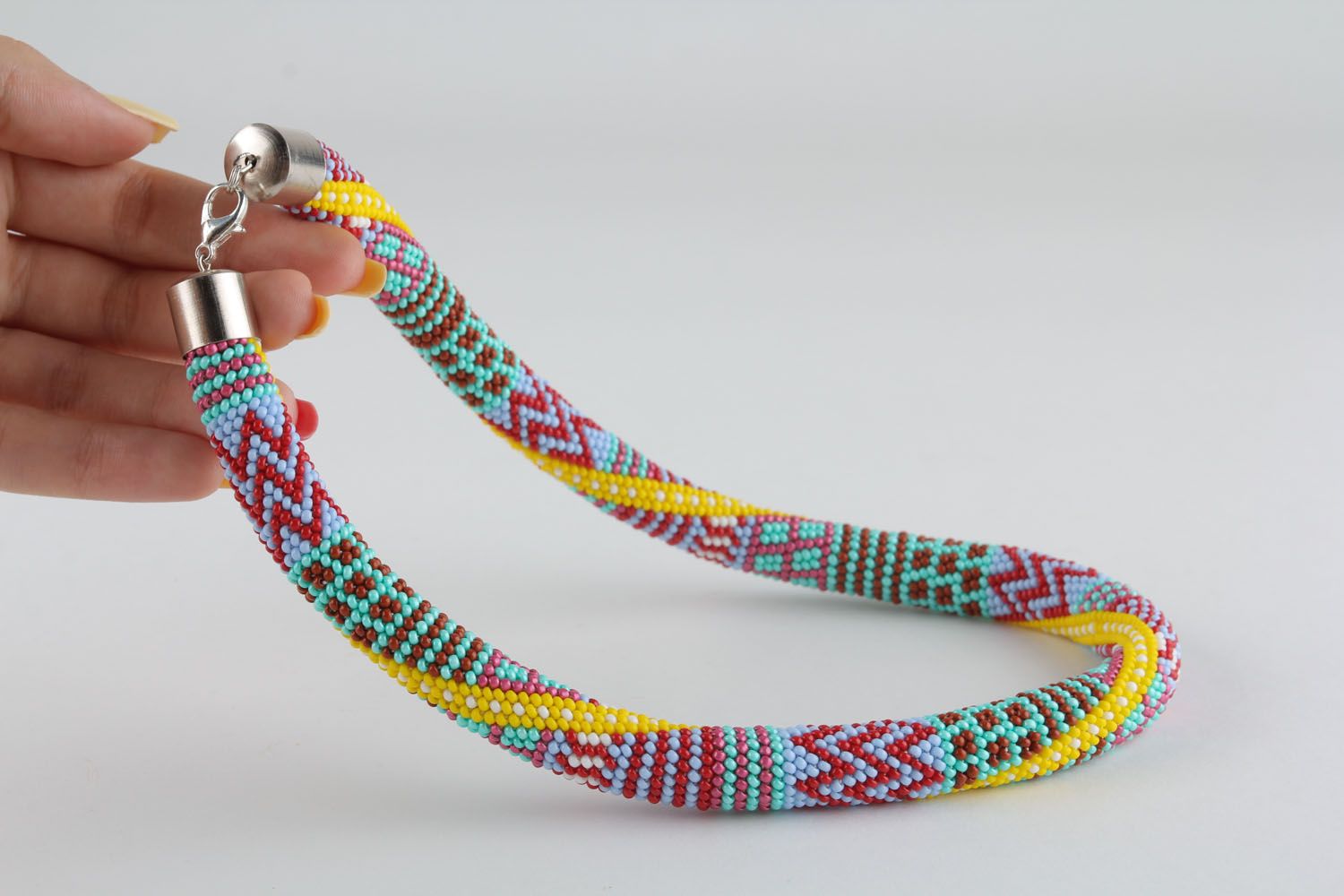 Braided cord necklace photo 4