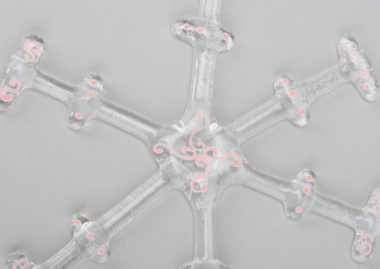 New Year's decoration Snowflake with pattern photo 2