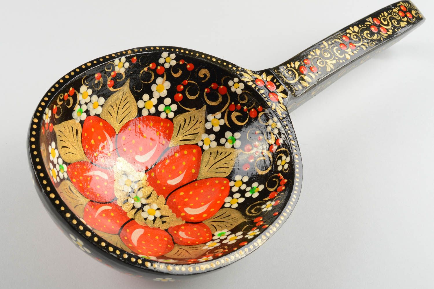 Decorative wooden spoon handmade painted kitchen spoon decorative use only photo 5