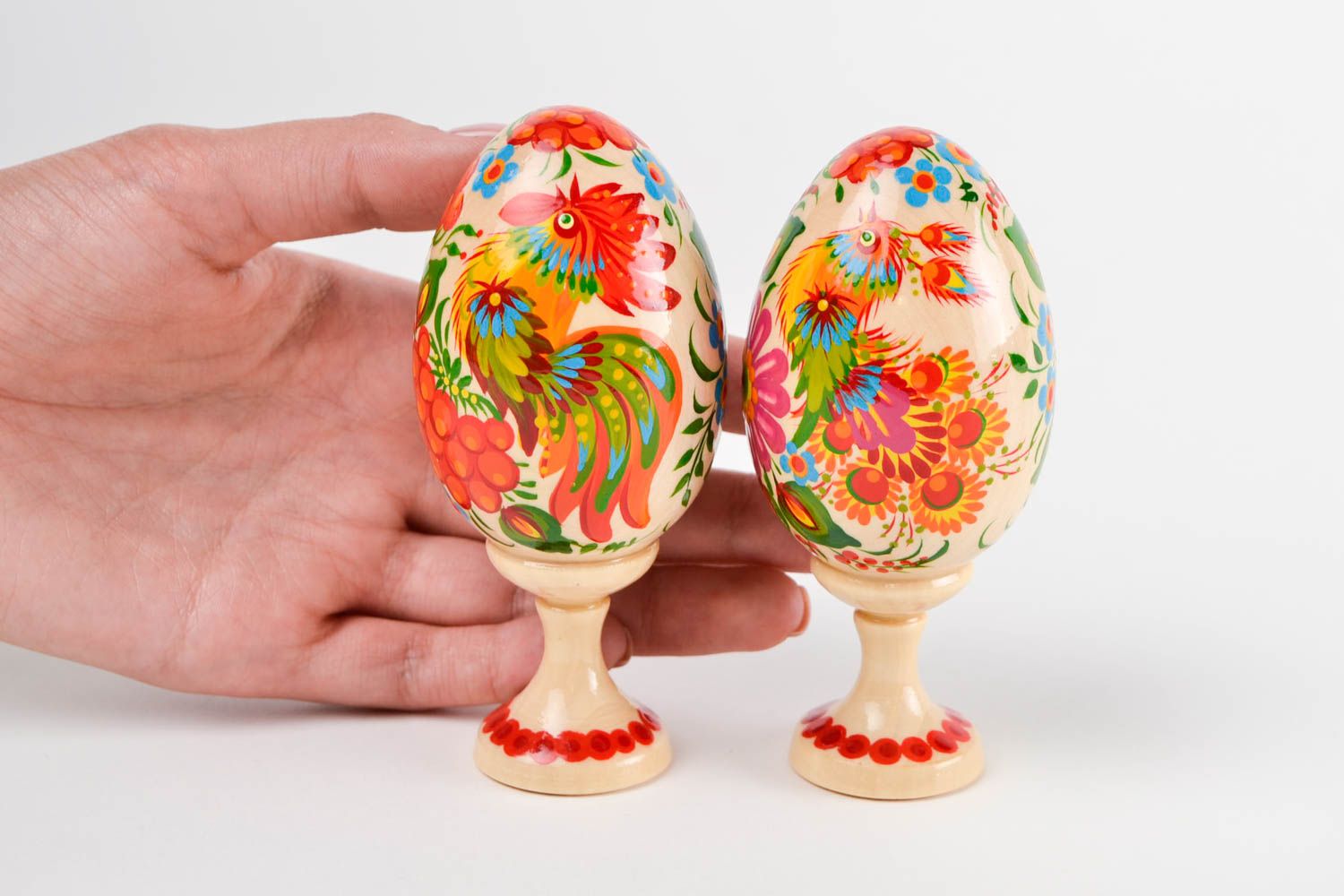 Decoración para Pascua hecha a mano huevo pintado regalo original de navidad foto 2