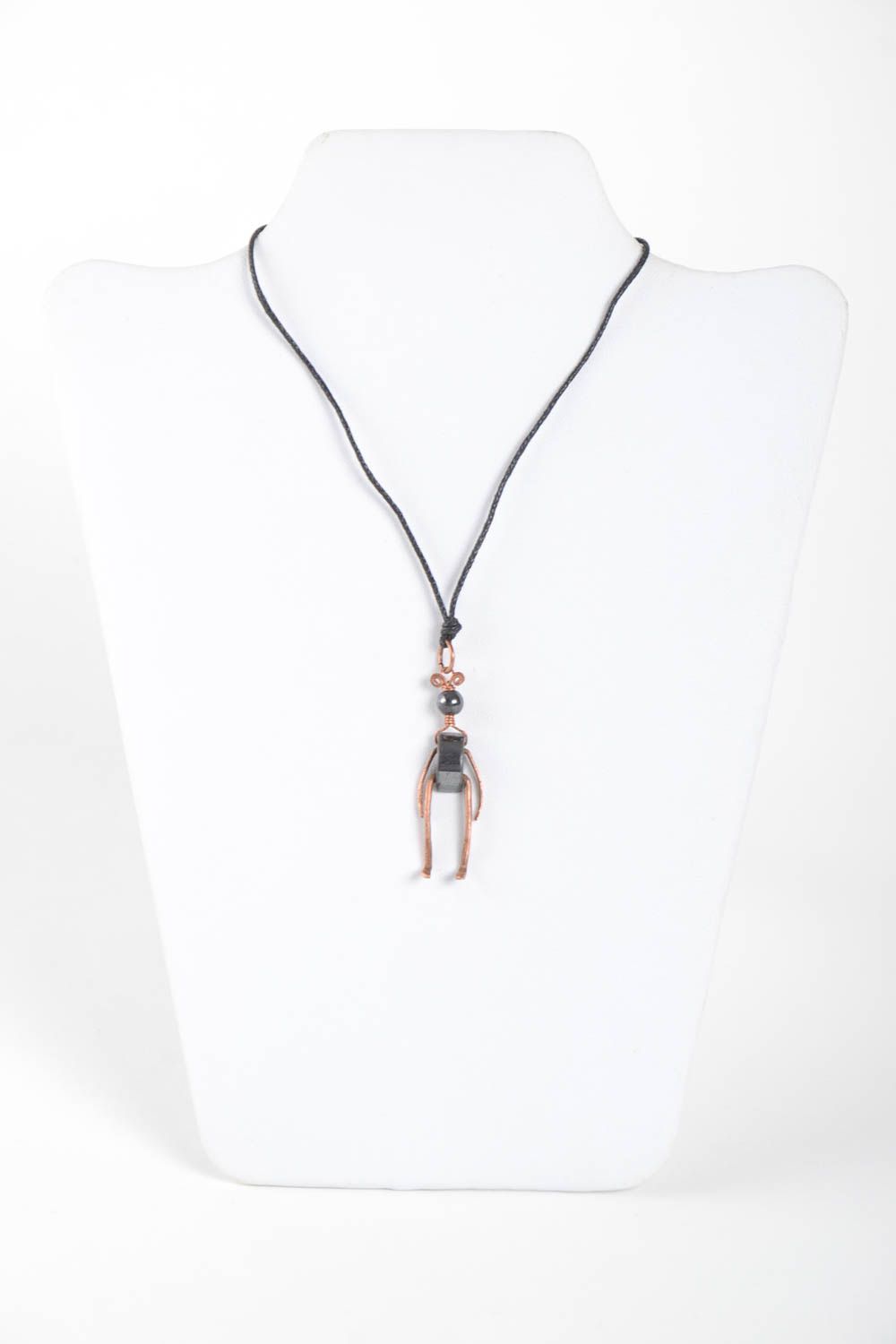 Handmade pendant wire wrap pendant unusual accessory designer jewelry photo 2