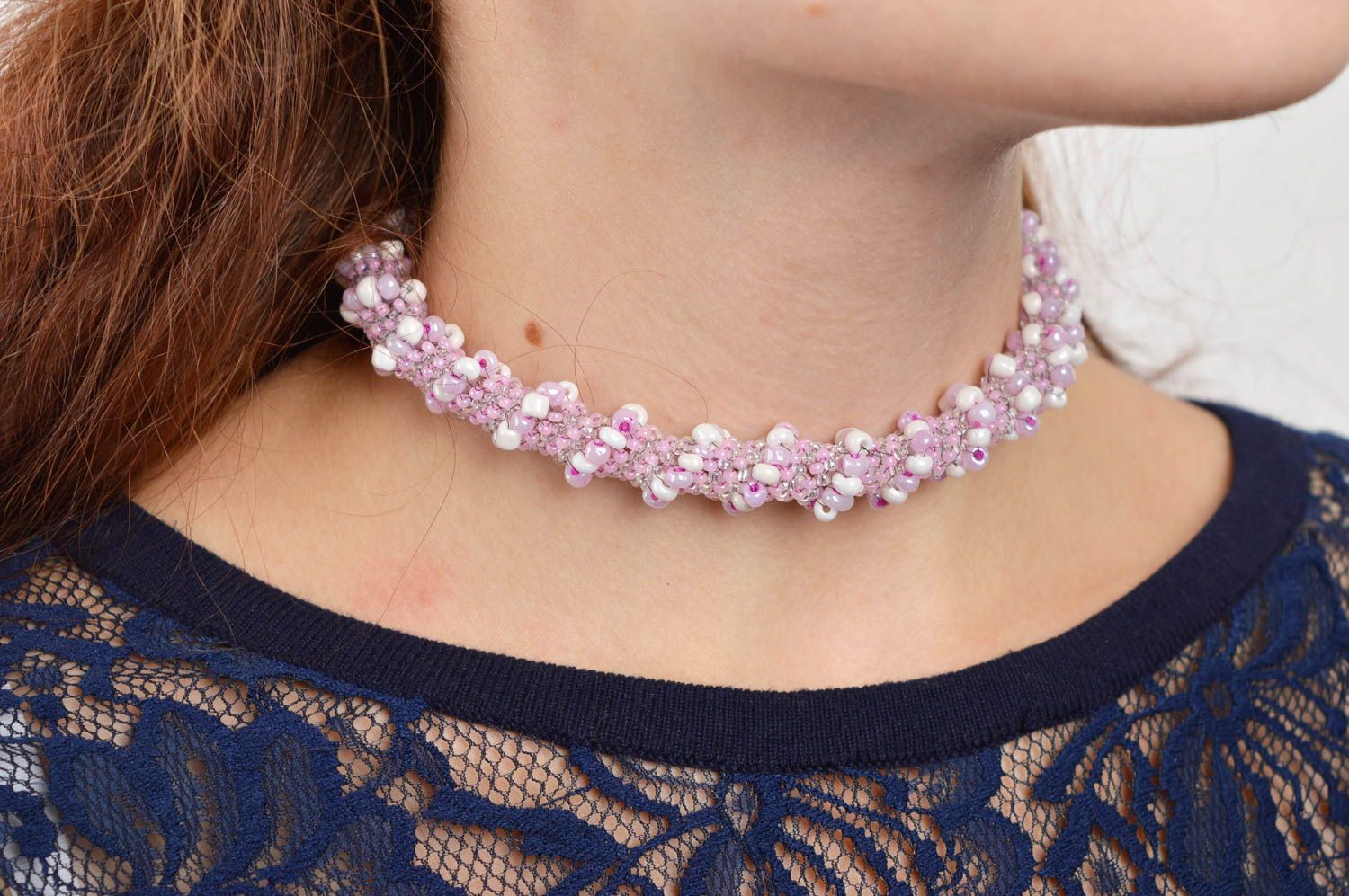 Handmade jewelry fashionable necklace elegant women accessory sensitive gift photo 1